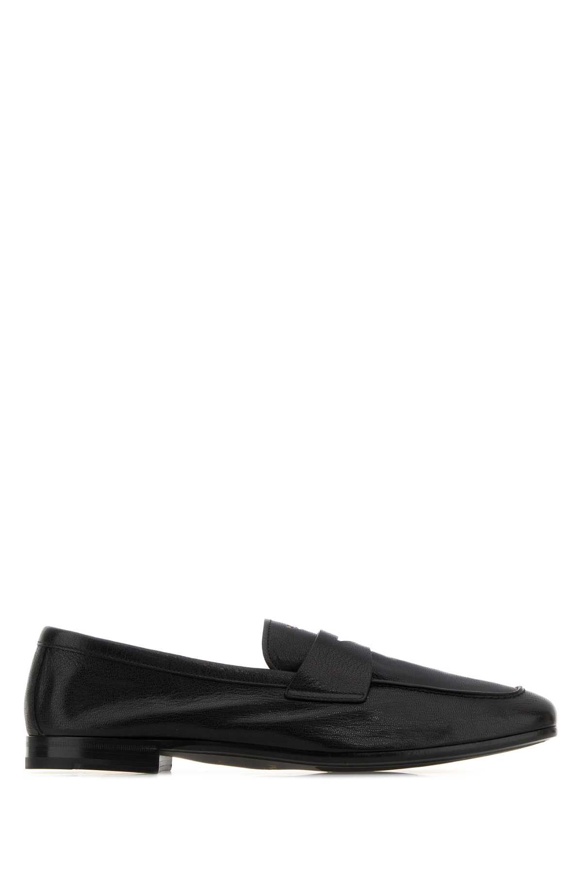Prada Black Leather Loafers Size US 9.5 / EU 42-43 - 1 Thumbnail
