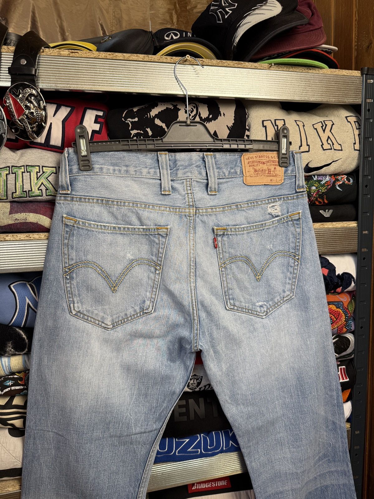 Levi's Levi's 506 Jeans 34 00s Regular Fit Straight Acid Wash Size US 34 / EU 50 - 9 Thumbnail