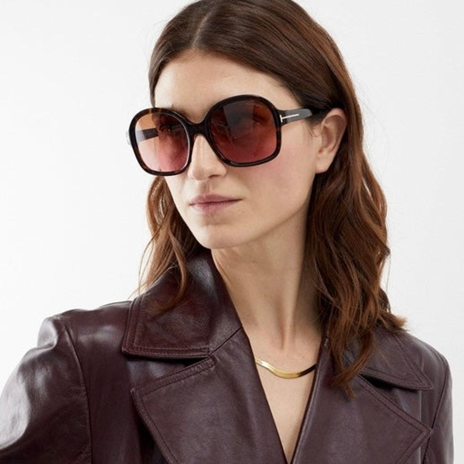 Tom Ford New, TOM FORD Hanley Sunglasses TF1034 52F Authentic Size ONE SIZE - 3 Thumbnail