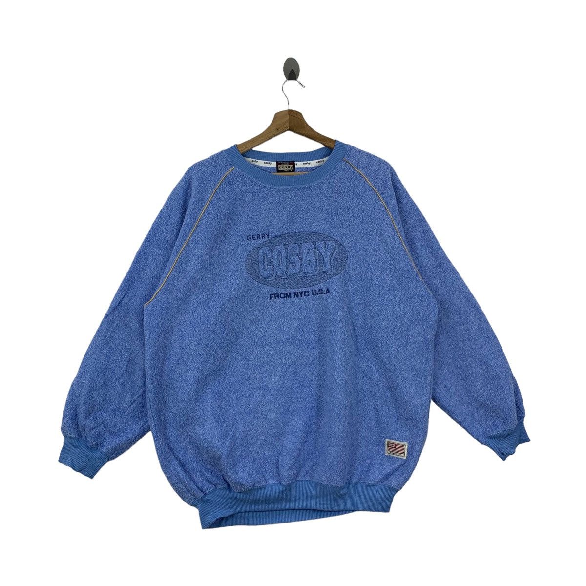 Vintage Vintage GERRY COSBY Usa Big Logo Fleece Sweatshirt Size US XL / EU 56 / 4 - 3 Thumbnail