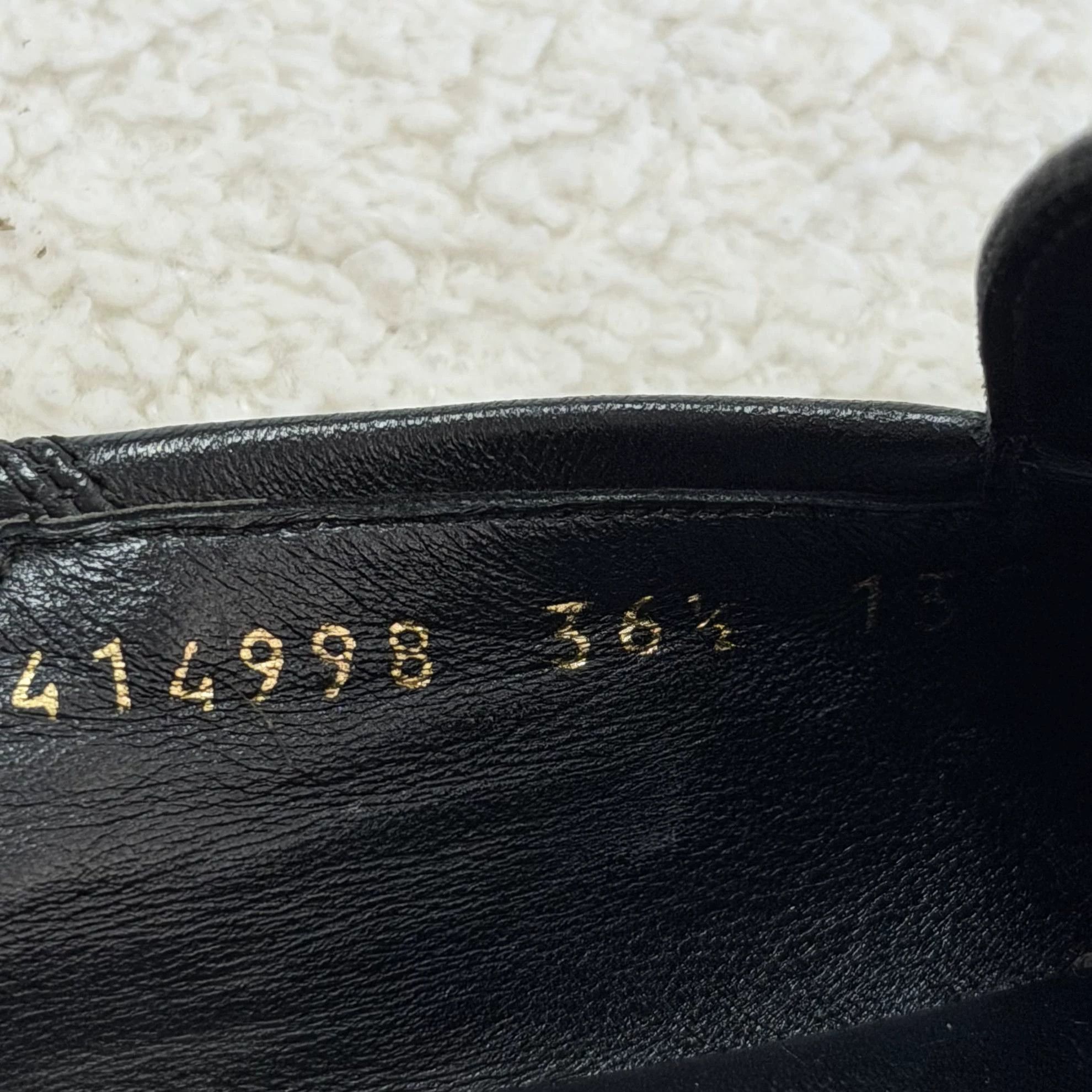 Gucci Gucci Black Horsebit Loafer 36.5C Size US 6 / IT 36 - 9 Thumbnail