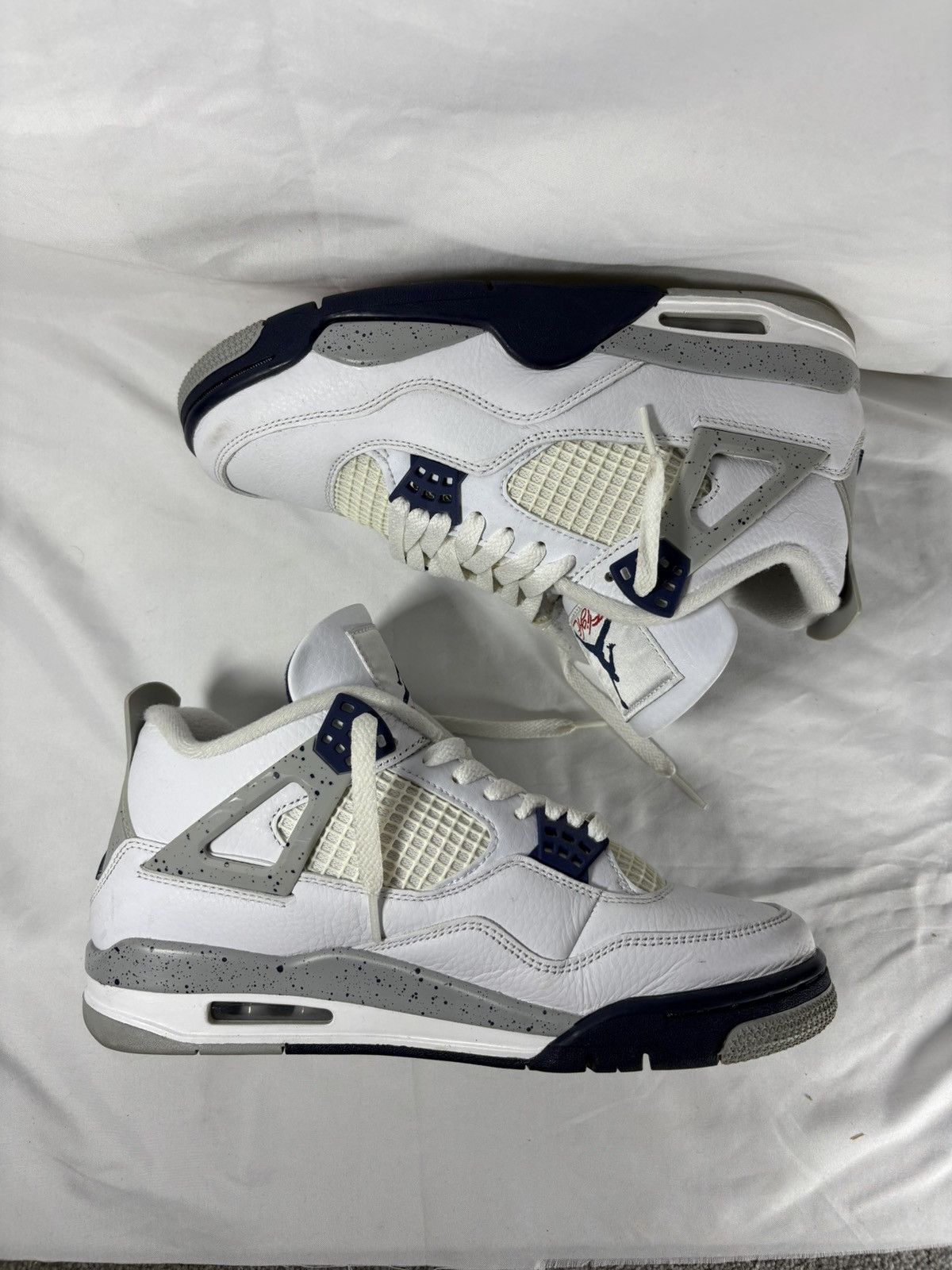 Nike Jordan 4 Retro Midnight Navy Size US 7.5 / EU 40-41 - 3 Thumbnail
