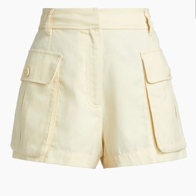 Ulla Johnson Ulla Johnson Sadie High-Rise Cargo Cotton Tencel Shorts 14 Size 36" / US 14 / IT 50 - 3 Thumbnail