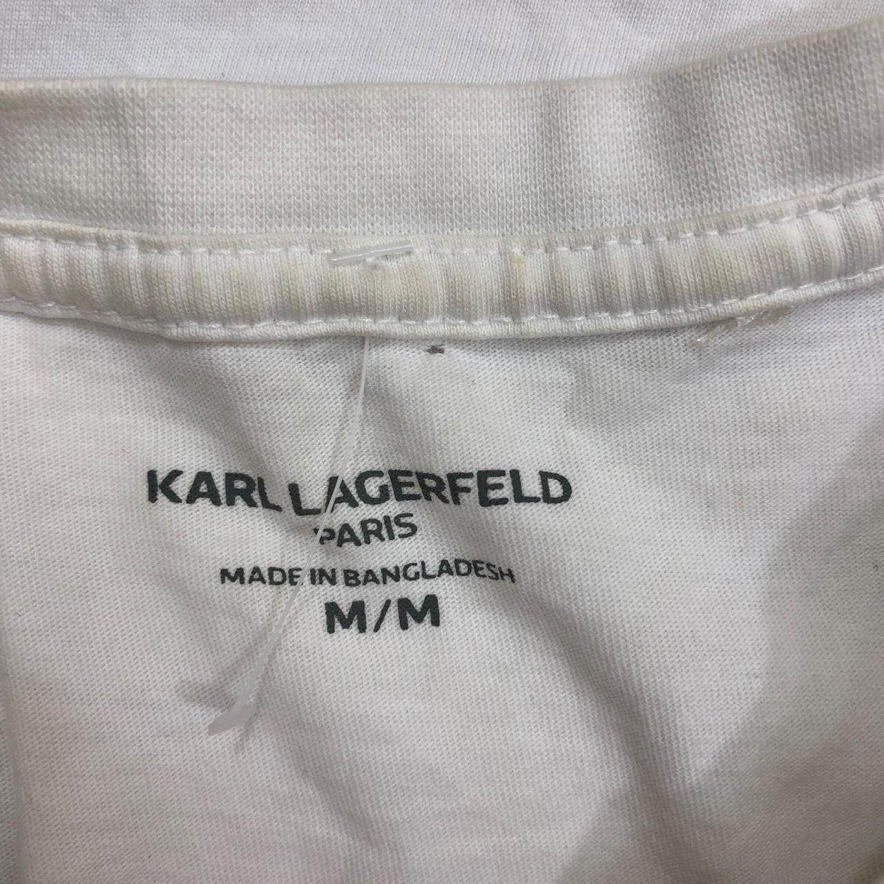 Karl Lagerfeld KARL LAGERFELD PARIS Collection Ringer Tee Shirt OG Size M / US 6-8 / IT 42-44 - 5 Thumbnail