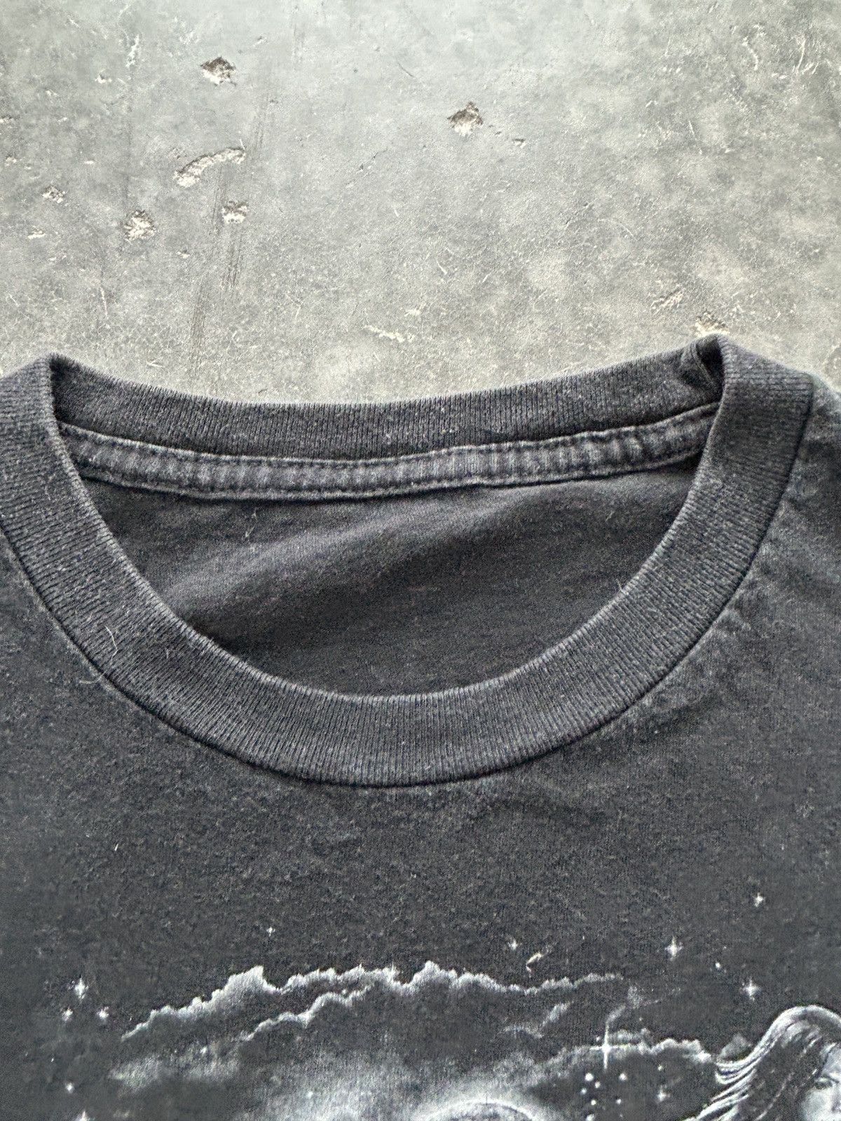 Vintage Vintage Y2K Faded Black Biker Tee Babe Size US XL / EU 56 / 4 - 5 Thumbnail