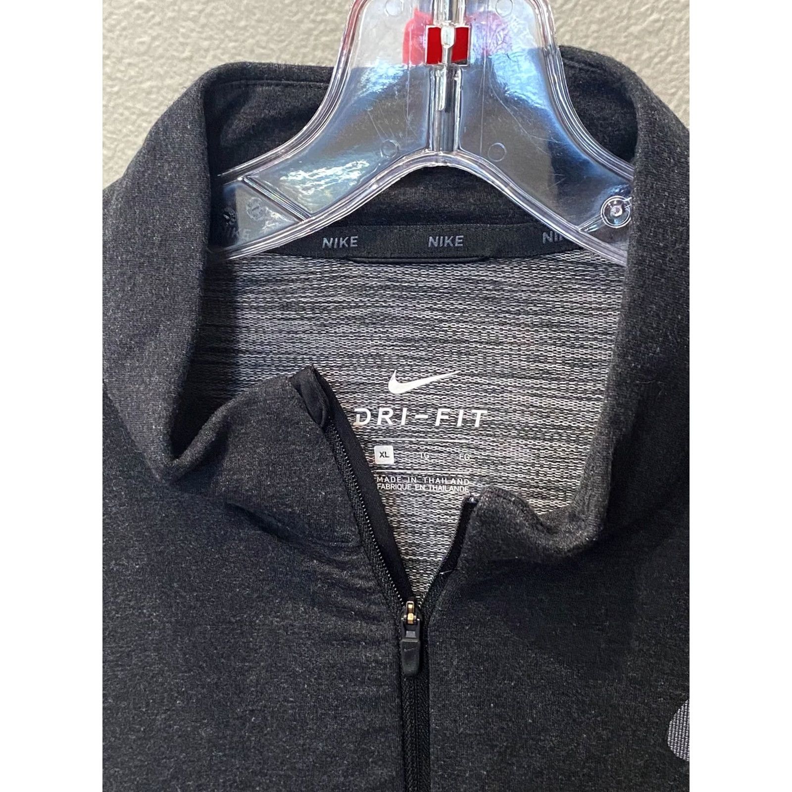 Nike Nike Gray Stretch Zippered SWEATER XL Extra Large Mens Size US XL / EU 56 / 4 - 3 Thumbnail