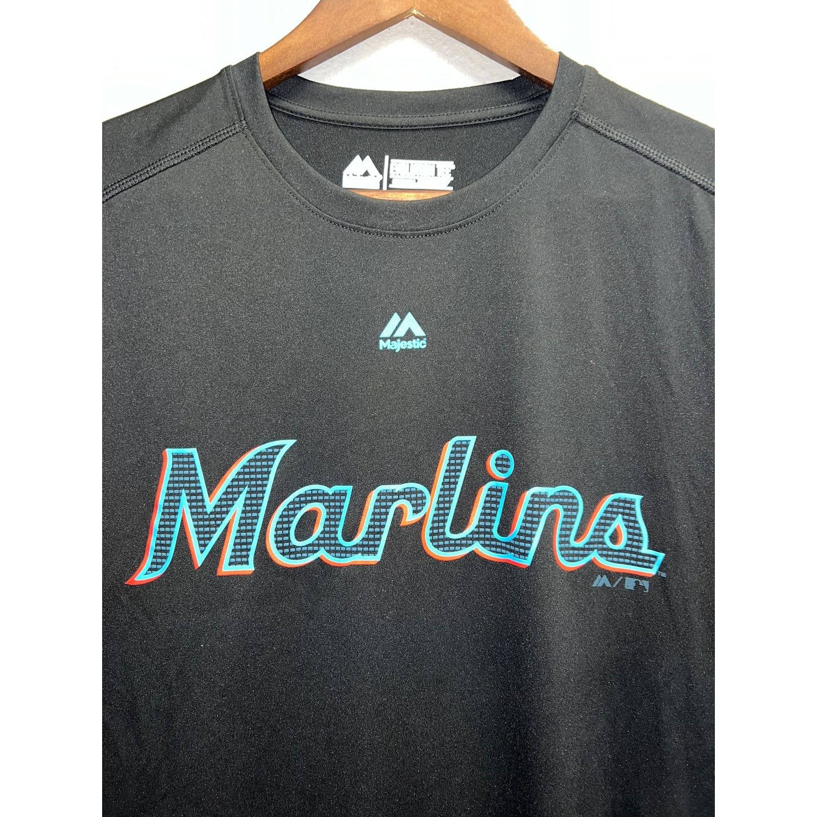 Majestic Florida Marlins Evolution Tee Jersey Active Top Cool Base S Size US S / EU 44-46 / 1 - 2 Thumbnail
