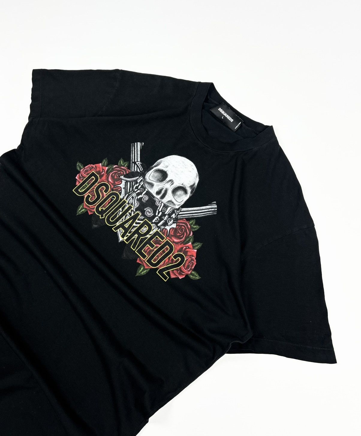 Dsquared2 DSQUARED2 Skulls & Guns tee Black Avant Garde Y2k Size US L / EU 52-54 / 3 - 5 Thumbnail