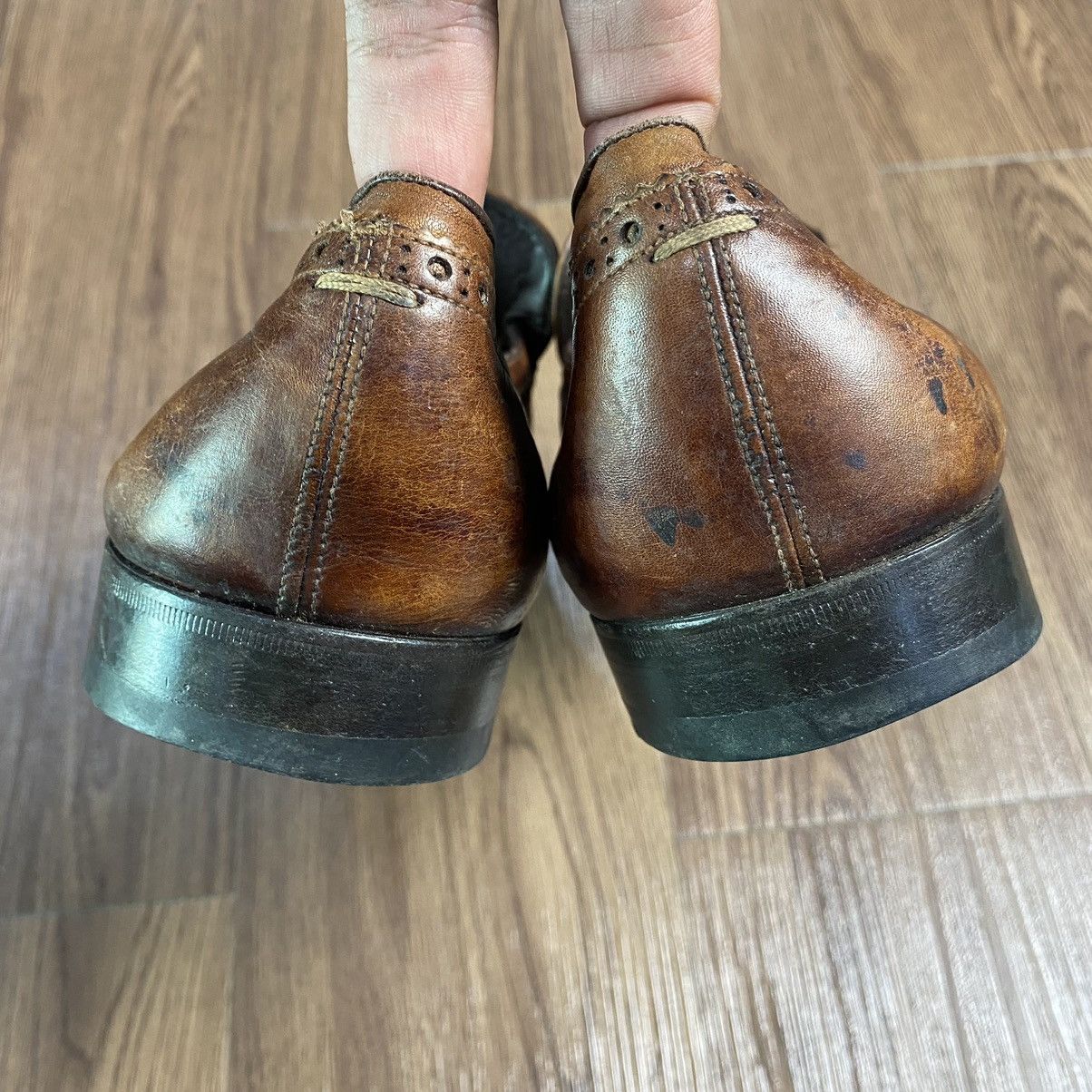 Gucci Gucci Vintage Brown Loafers 162639 Size US 11 / EU 44 - 7 Thumbnail