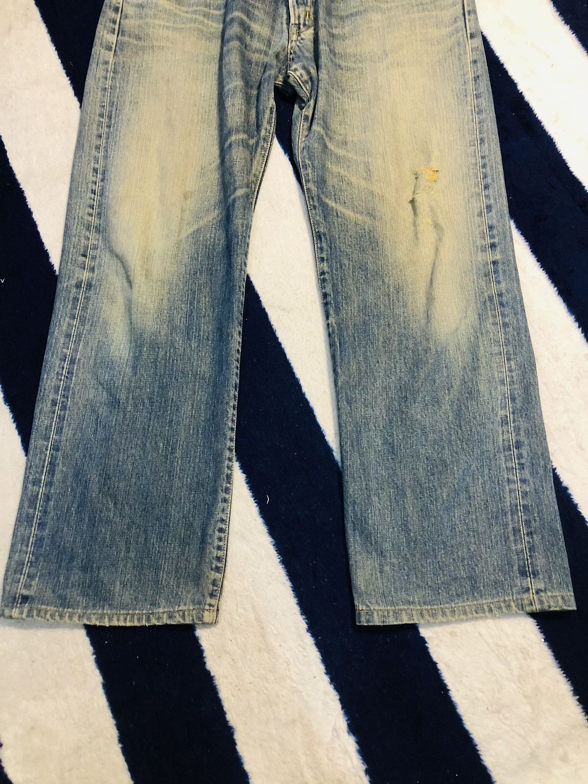 Edwin × Japanese Brand Edwin Distressed Jeans (1) Size US 34 / EU 50 - 4 Thumbnail