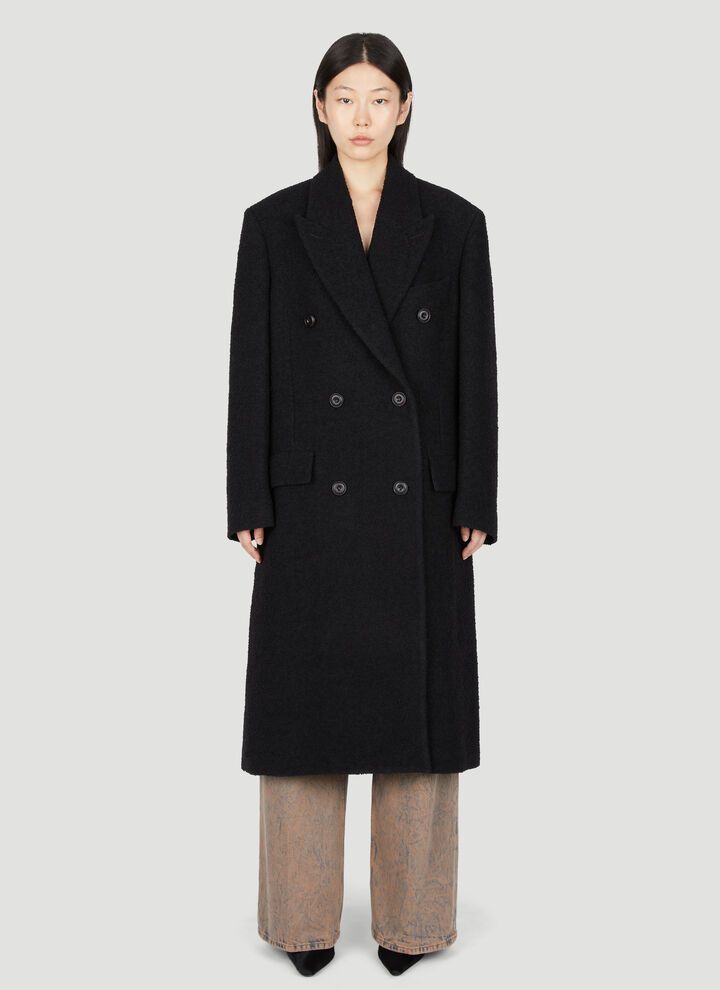 Acne Studios o1y0725 Boucle Coat in Black Size M / US 6-8 / IT 42-44 - 1 Thumbnail