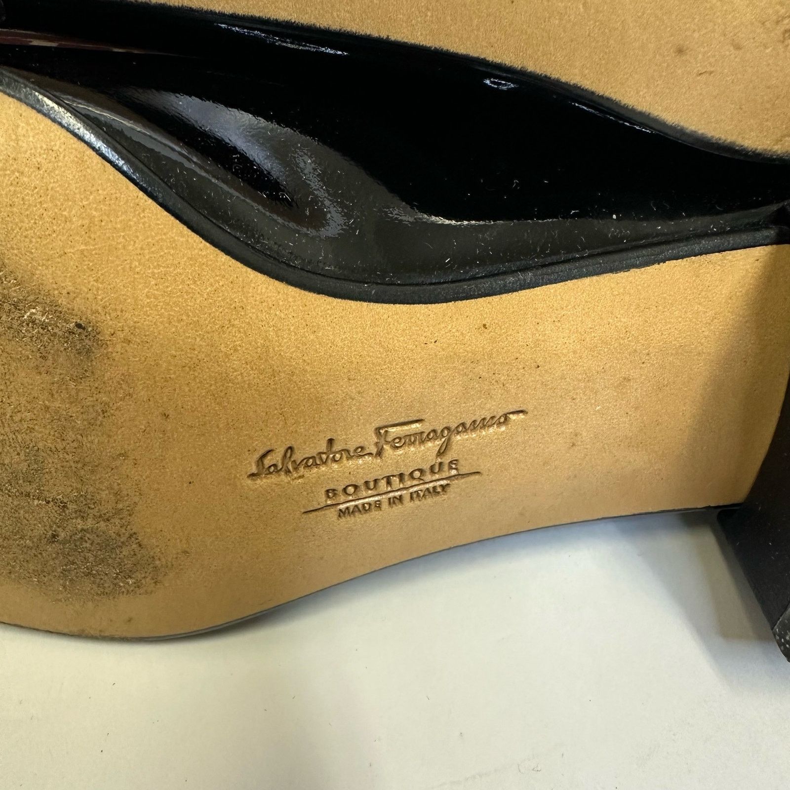 Salvatore Ferragamo Vintage Salvatore Ferragamo Boutique Black Loafers SZ 5.5 C Size US 5.5 / IT 35.5 - 3 Thumbnail