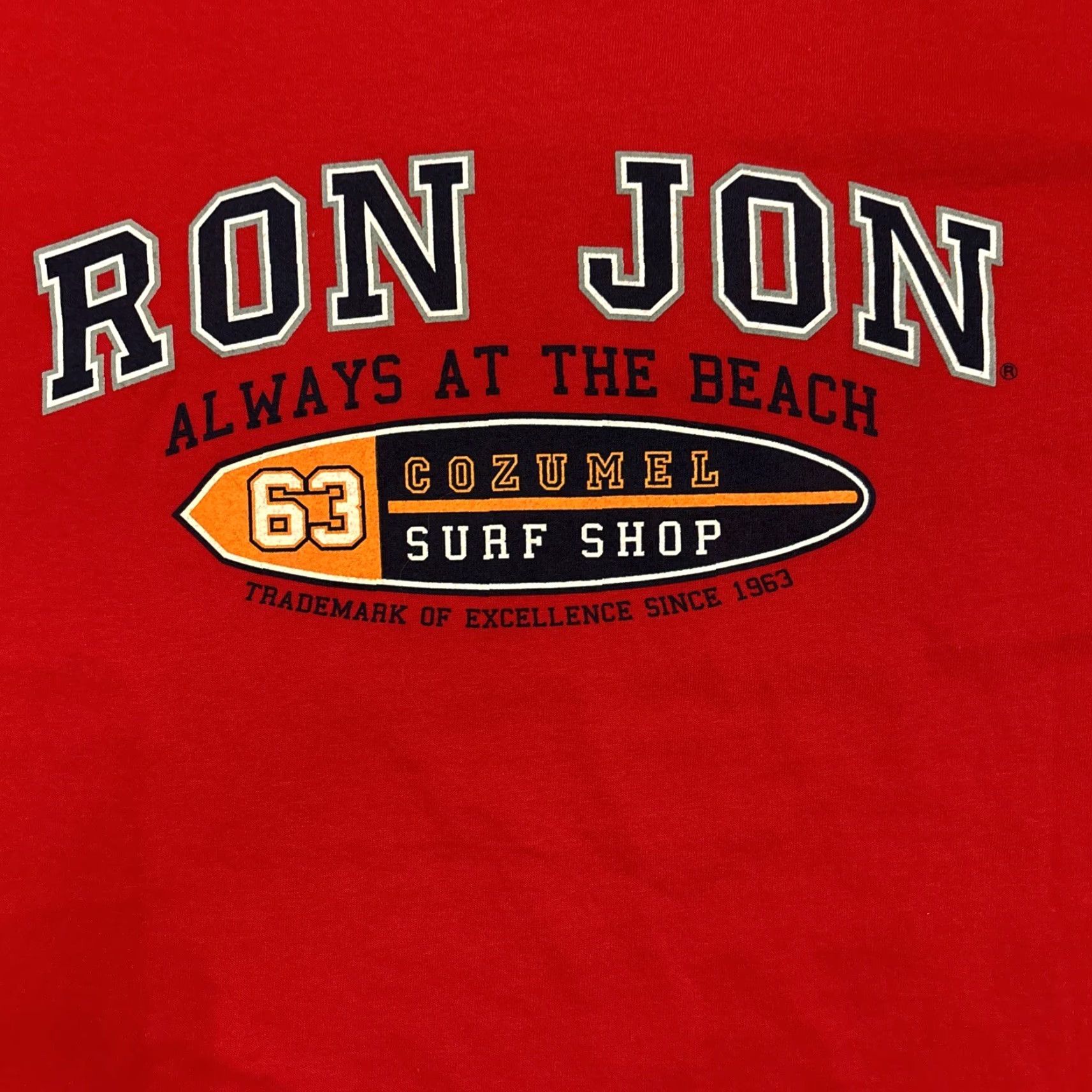 Ron Jon Surf Shop VINTAGE Ron Jon Surf Shop Shirt Mens XL Red Cozumel Logo Short Sleeve Crew Neck Beach Size US XL / EU 56 / 4 - 5 Thumbnail