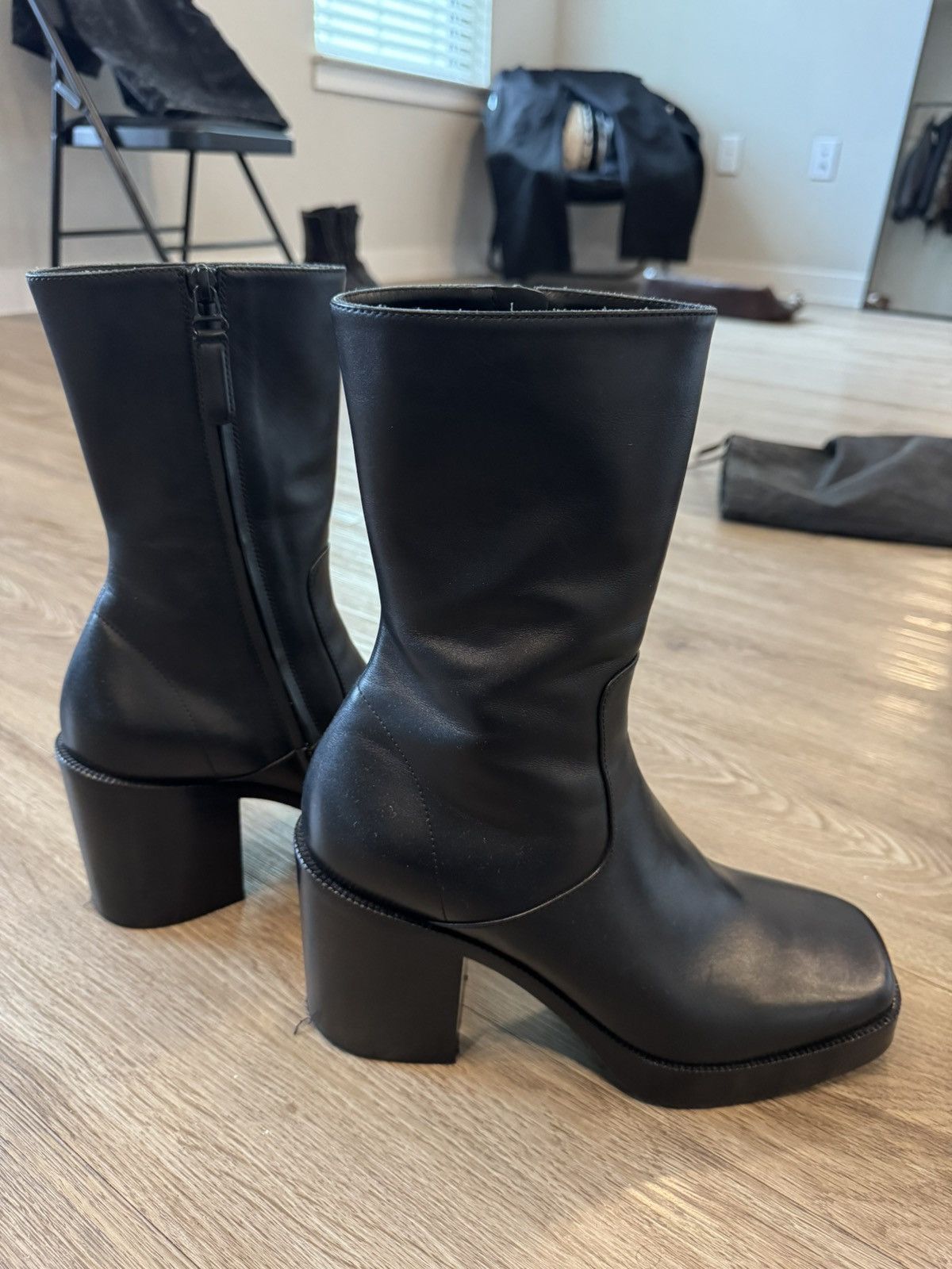 Balenciaga Balenciaga SS17 square toe heel boots Size US 8 / EU 41 - 4 Thumbnail