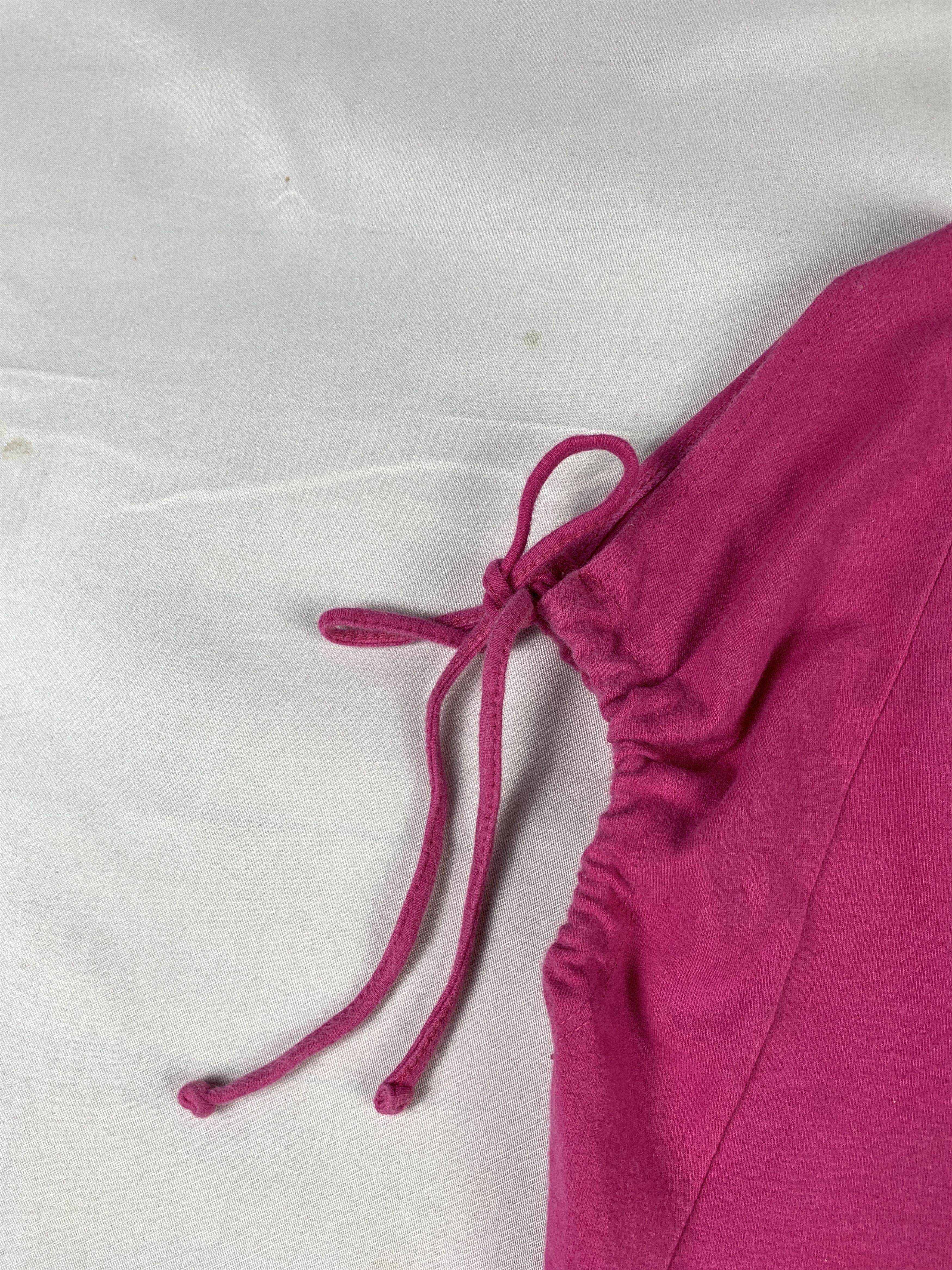 Puma 2000s Puma Pink Lace Sleeves Tee (S) Size S / US 4 / IT 40 - 6 Thumbnail