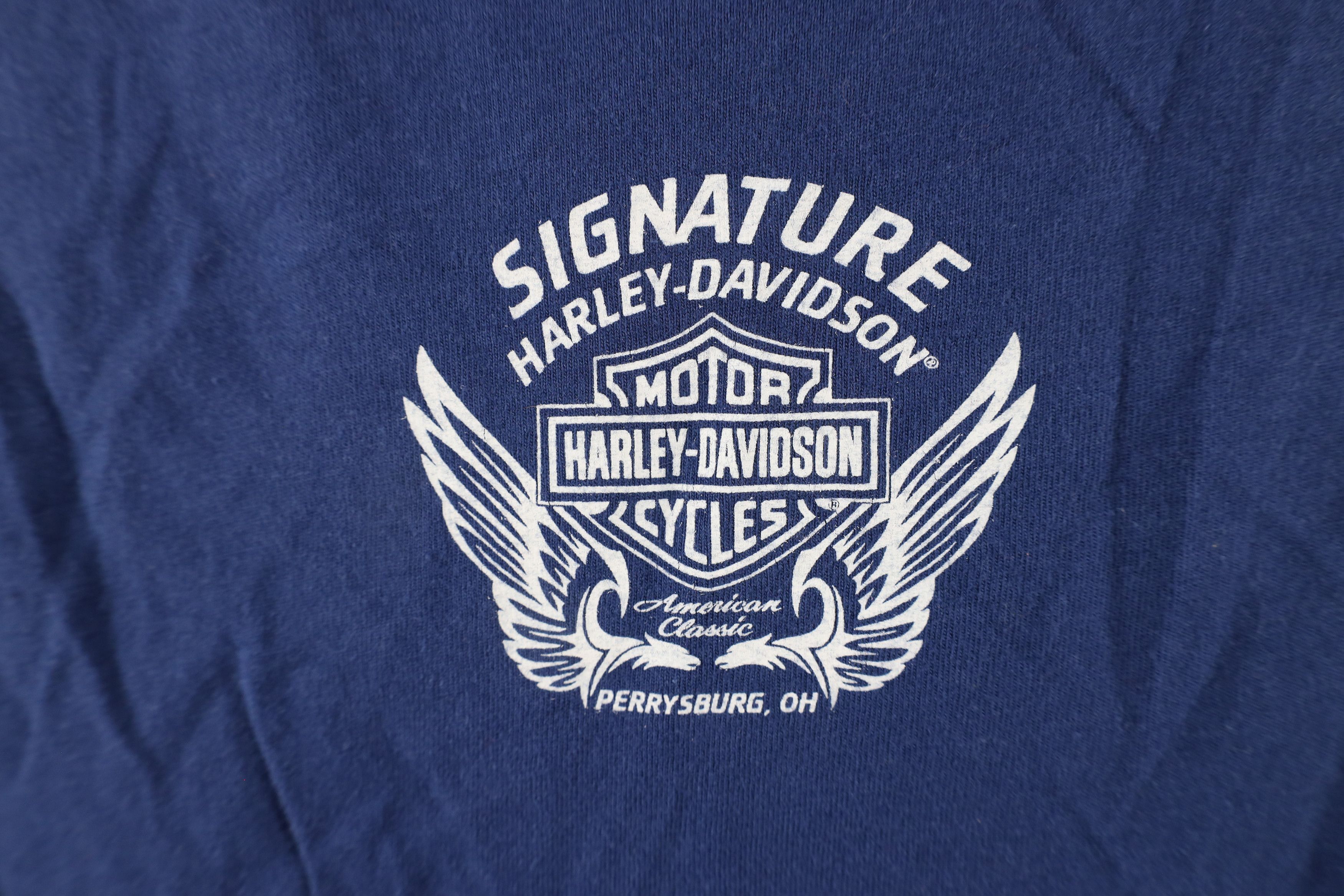 Harley Davidson × Vintage Vintage Y2K Harley Davidson Sequin Jeweled Eagle T-Shirt Size M / US 6-8 / IT 42-44 - 11 Thumbnail