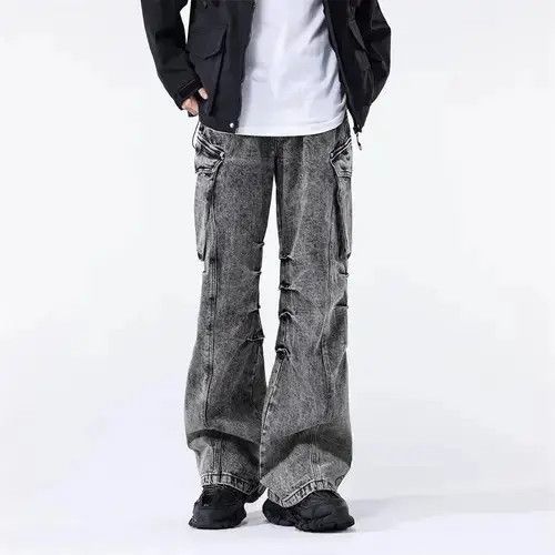 Designer × Japanese Brand × Jean Multi Pocket Vintage Baggy Cargo Jean Size US 34 / EU 50 - 1 Thumbnail