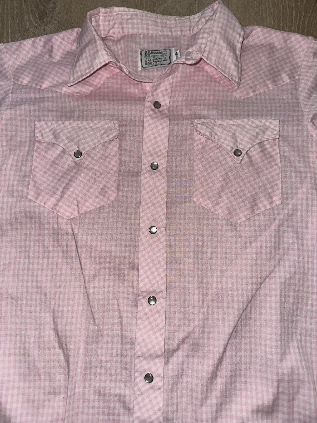 Vintage Vintage 70’s H Bar C Western Pearl Snap Button Up Size US L / EU 52-54 / 3 - 3 Thumbnail