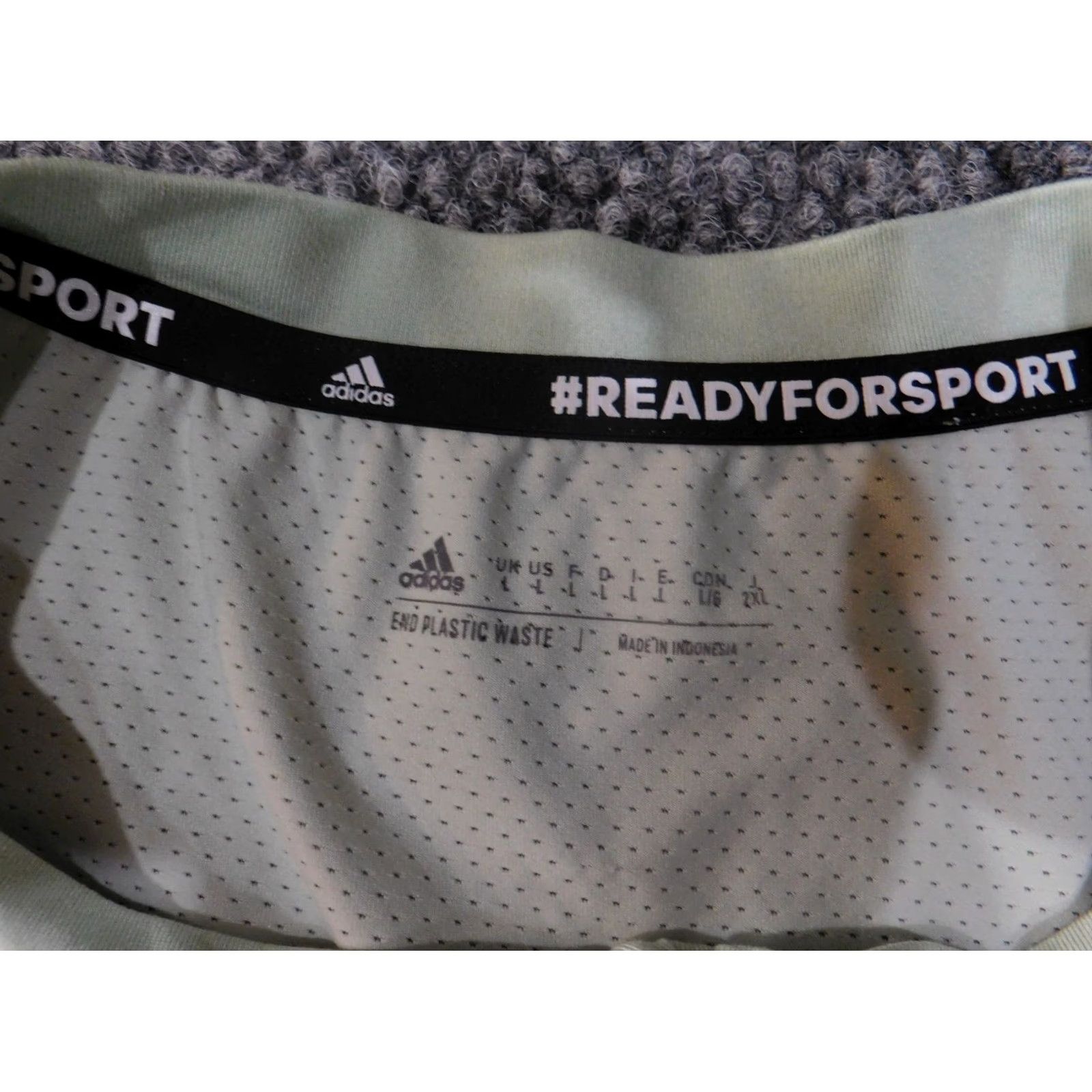 Adidas Adidas Quarter Zip Pullover Women L Green Solid Long Sleeve Activewear Running Training Sweatshirt Mock Neck Zip, Logo, 1/4 Zip Size L / US 10 / IT 46 - 7 Thumbnail