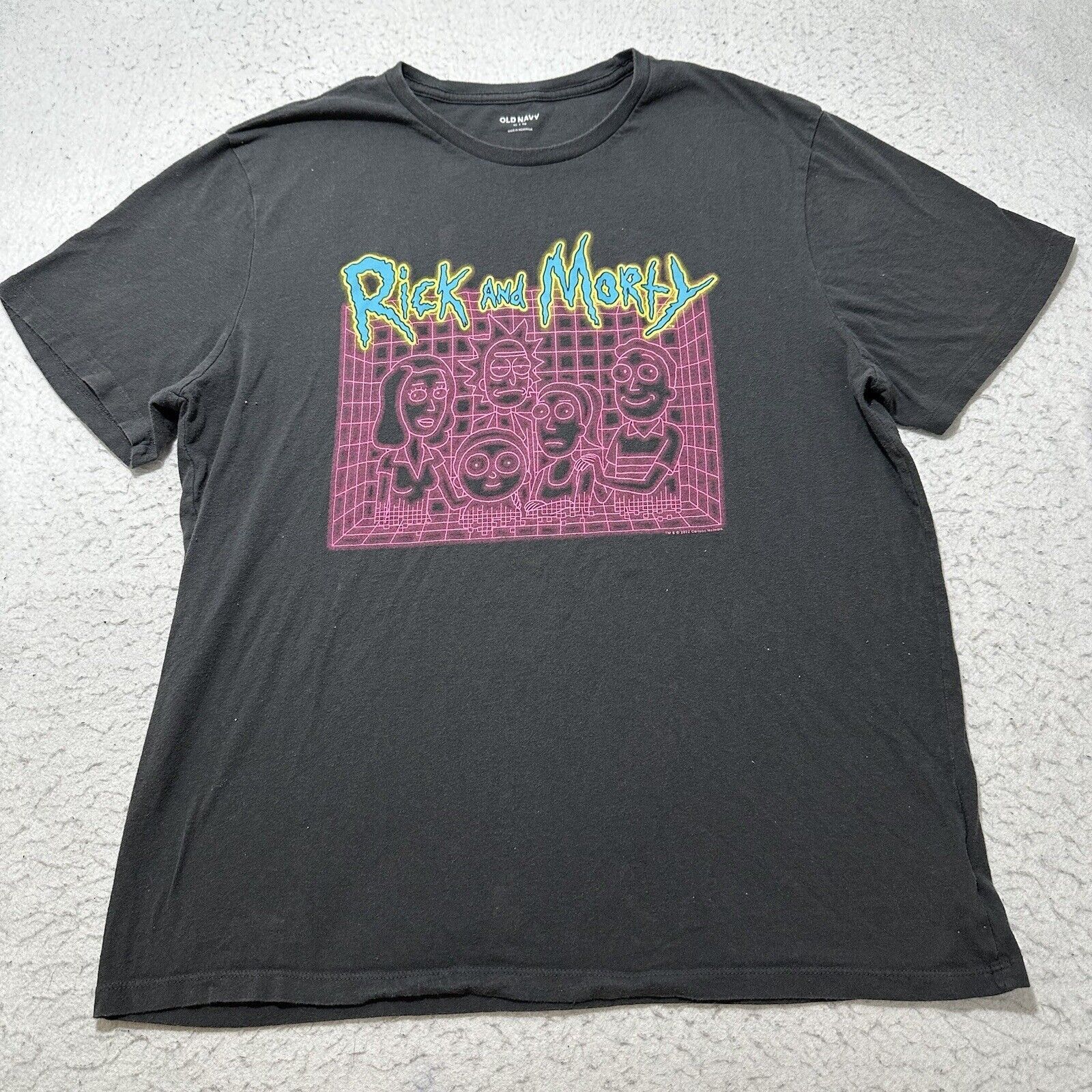 Old Navy Old Navy Rick And Morty XL Black Crewneck Graphic T Shirt Size US XL / EU 56 / 4 - 1 Thumbnail