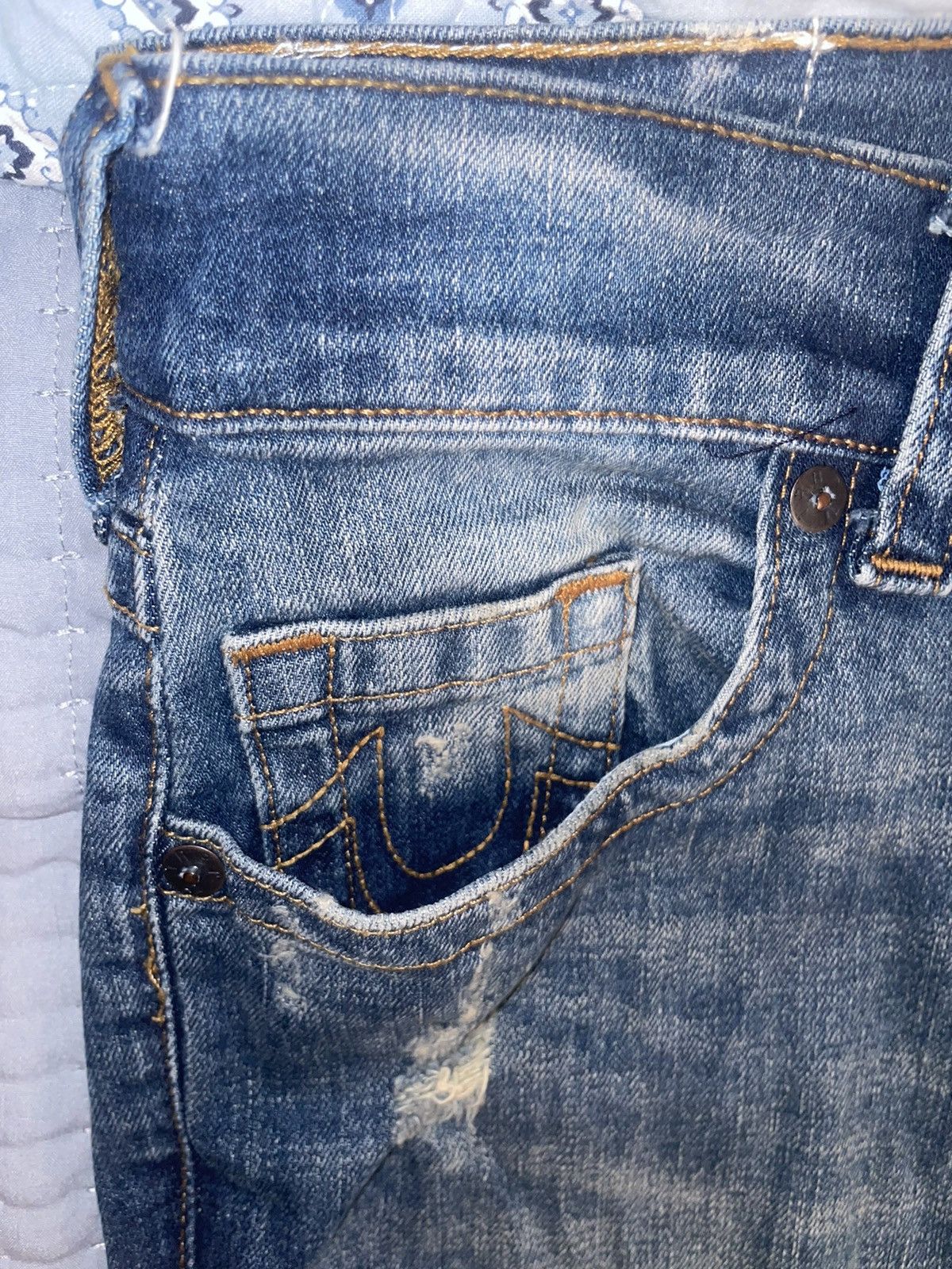 True Religion Rocco Relaxed Skinny Jeans Size US 29 - 2 Thumbnail