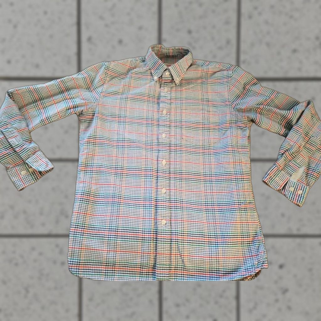 Brooks Brothers Brooks Brothers Dress Shirt S Small Blue Cotton Button Mens Regular Size 36R - 1 Thumbnail