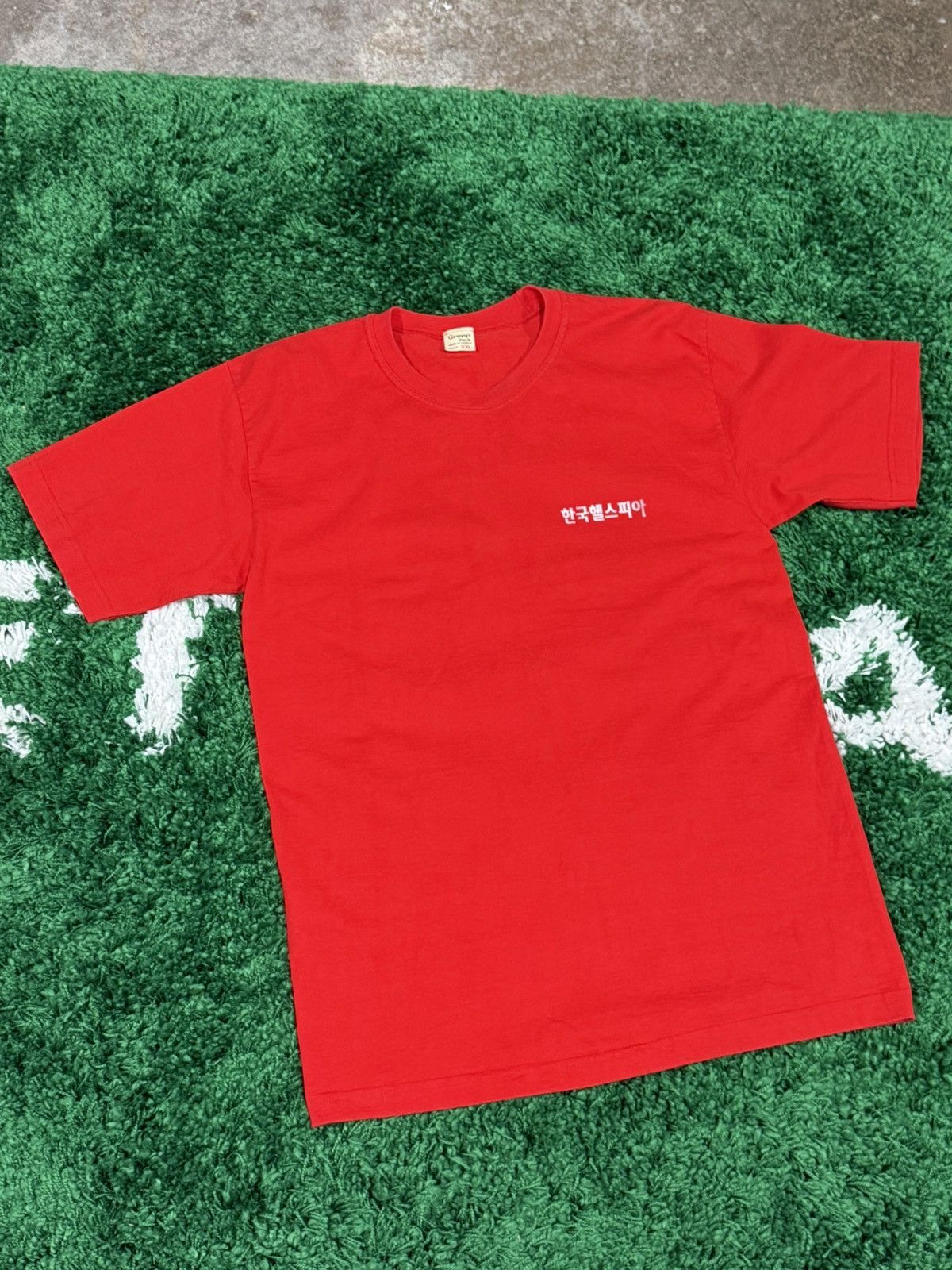 Vintage Vintage Retro Korea Korean Logo Workwear Tee Red 2XL XXL Size US XXL / EU 58 / 5 - 1 Thumbnail