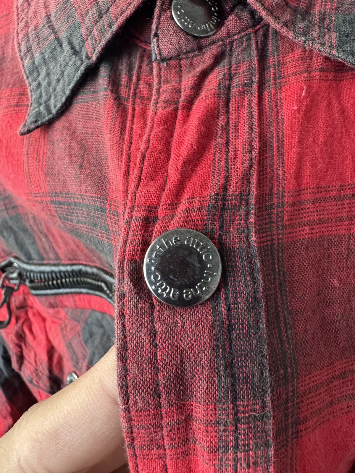 If Six Was Nine In the attic punk poem y2k button shirt Size US M / EU 48-50 / 2 - 11 Thumbnail