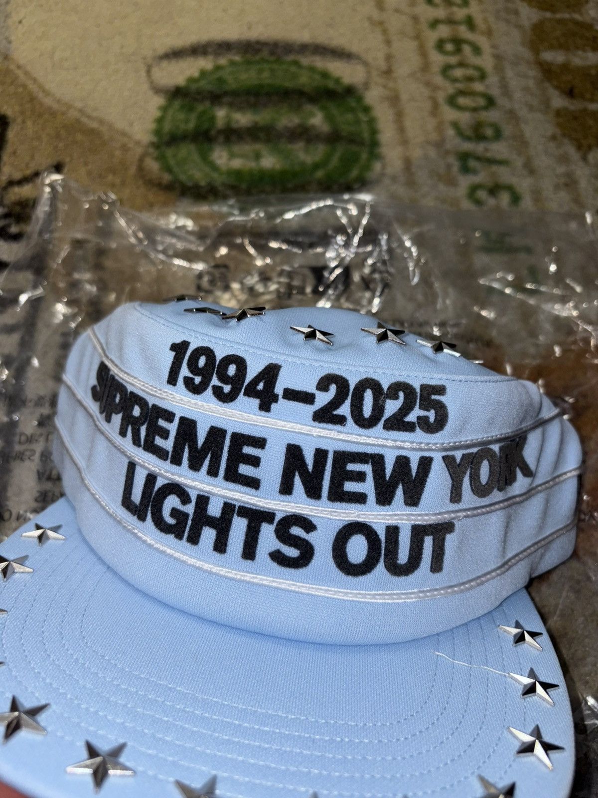帽子 Supreme Stars Studded Pillbox Hat Blue Supreme Stars Studded Pillbox Hat Light Blue Brand New In