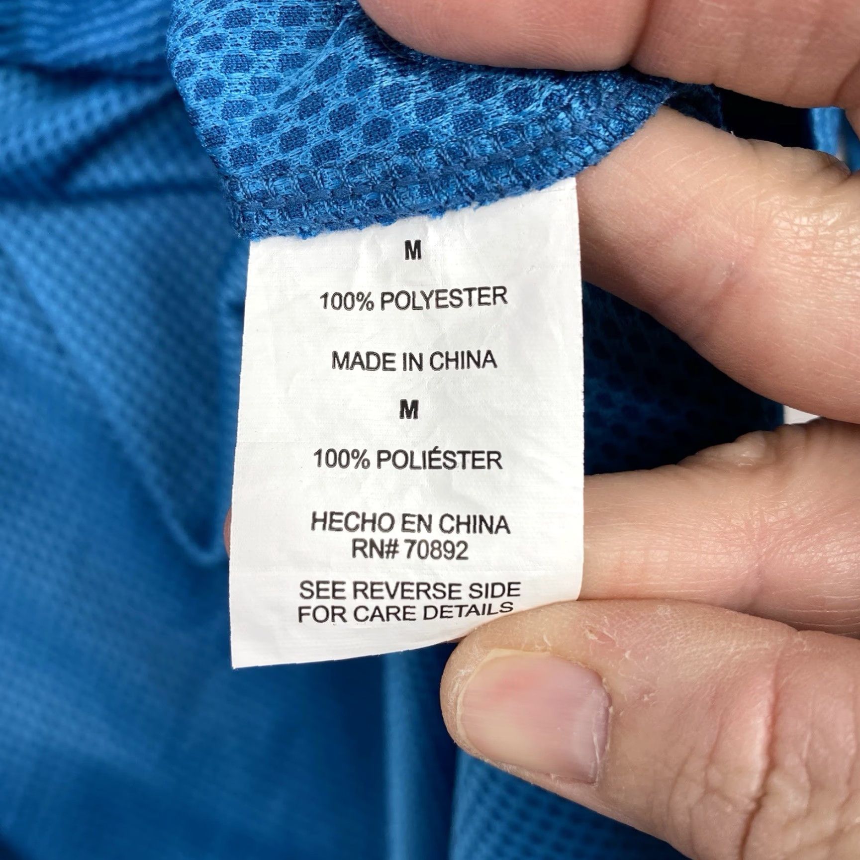 Layer 8 Layer 8 Top Womens M Turquoise Long Sleeve Thumb Holes Athletic Qwick Dry Mock Size M / US 6-8 / IT 42-44 - 4 Thumbnail