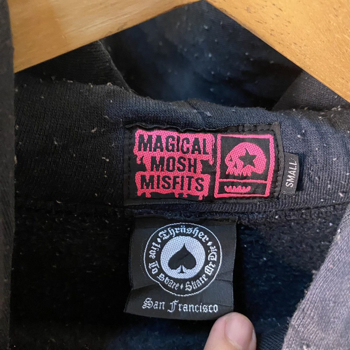 Thrasher × Vintage Vintage 2000s Thrasher Magical Mosh Fits Satanic Hoodie Size US S / EU 44-46 / 1 - 3 Thumbnail