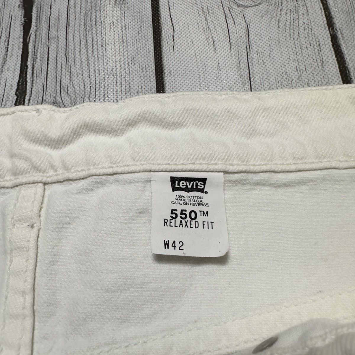 Levi's × Vintage Vintage Levi’s 550 Orange Tab jean shorts Size US 42 / EU 58 - 4 Thumbnail