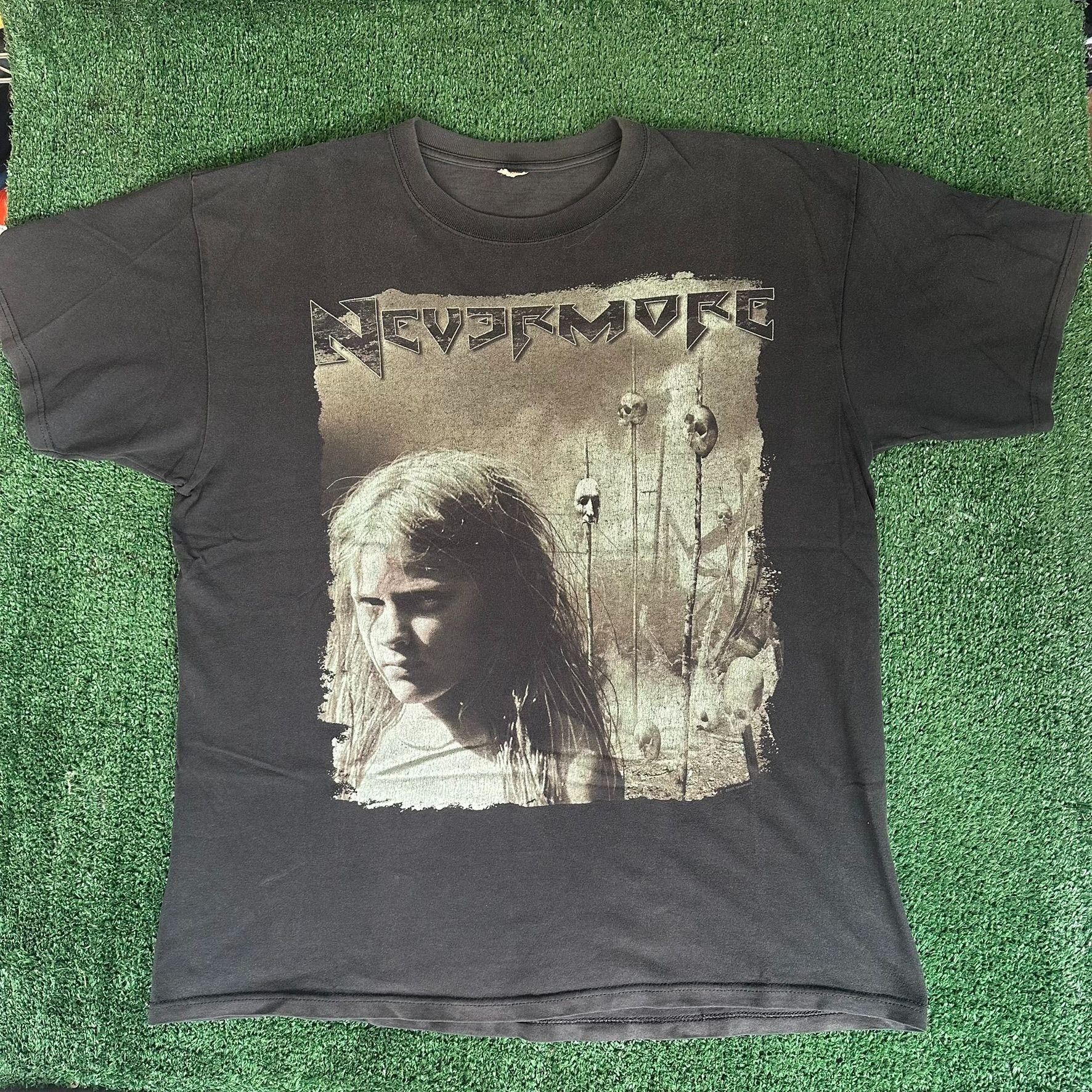 Band Tees Vintage Nevermore Godless Endeavor T-Shirt Y2K Metal Band Te Size US L / EU 52-54 / 3 - 1 Thumbnail