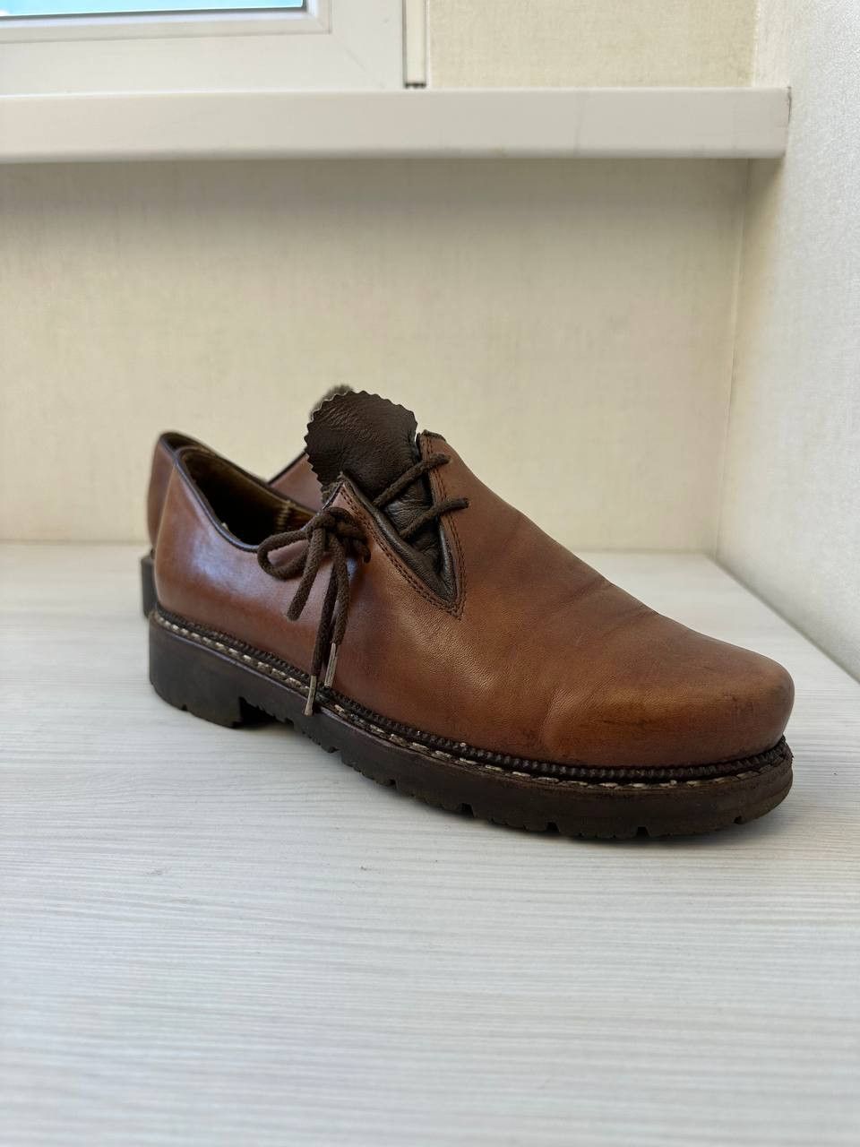 Leather Meindl Traditional Leather Shoes Trachten Haferl Alpine Size US 7 / EU 40 - 4 Thumbnail