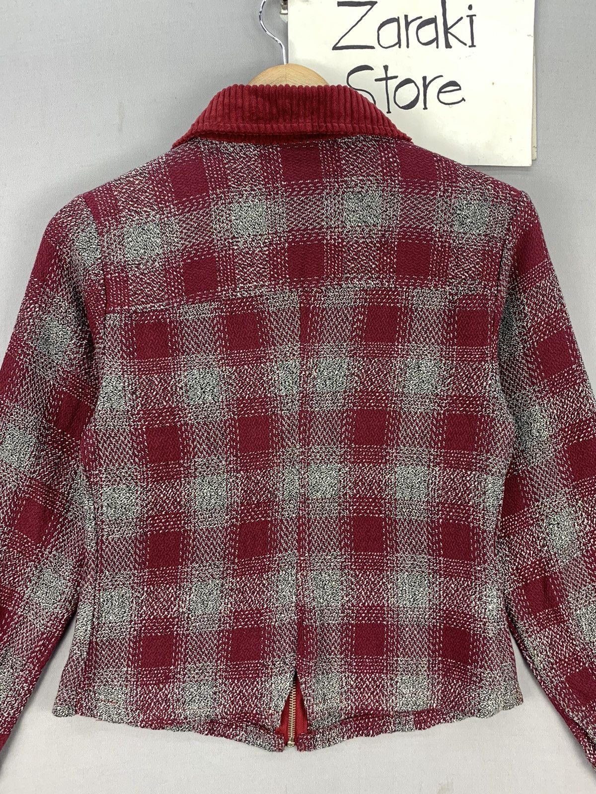 Aran Isles Knitwear Vintage Finch Australia Corduroy Collar Zipper Jacket Size XXS / US 00 / IT 34 - 12 Thumbnail