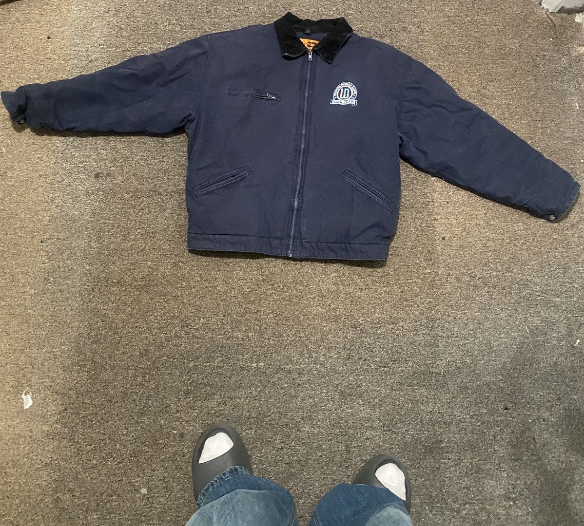 Vintage Thrifted Detroit Jacket Navy Blue Size US XL / EU 56 / 4 - 1 Thumbnail
