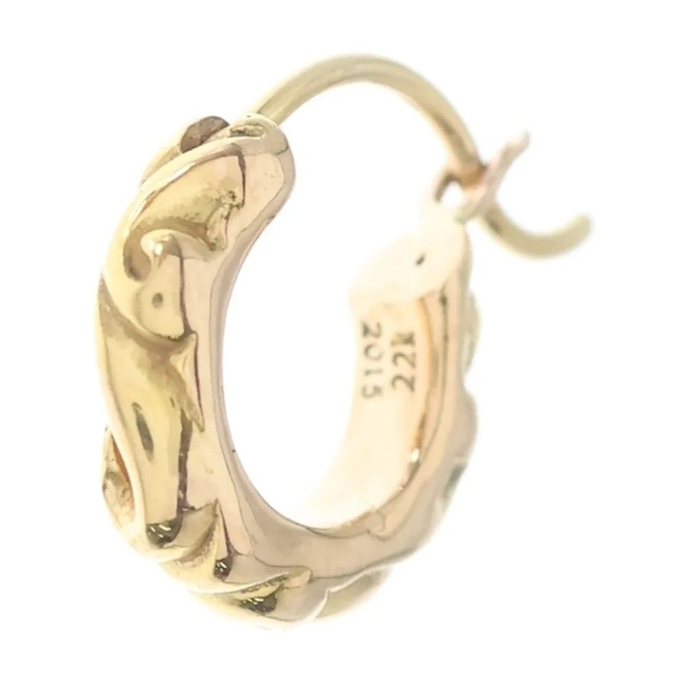 Chrome Hearts Chrome Hearts Tiny Hoop Scroll Earring | Grailed