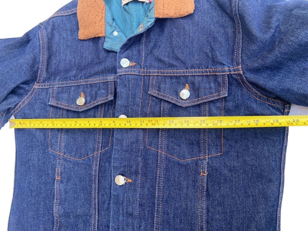 Zara Denim Stuff Blue Dark Wash Button Up Long Sleeve Jacket Size US M / EU 48-50 / 2 - 7 Thumbnail