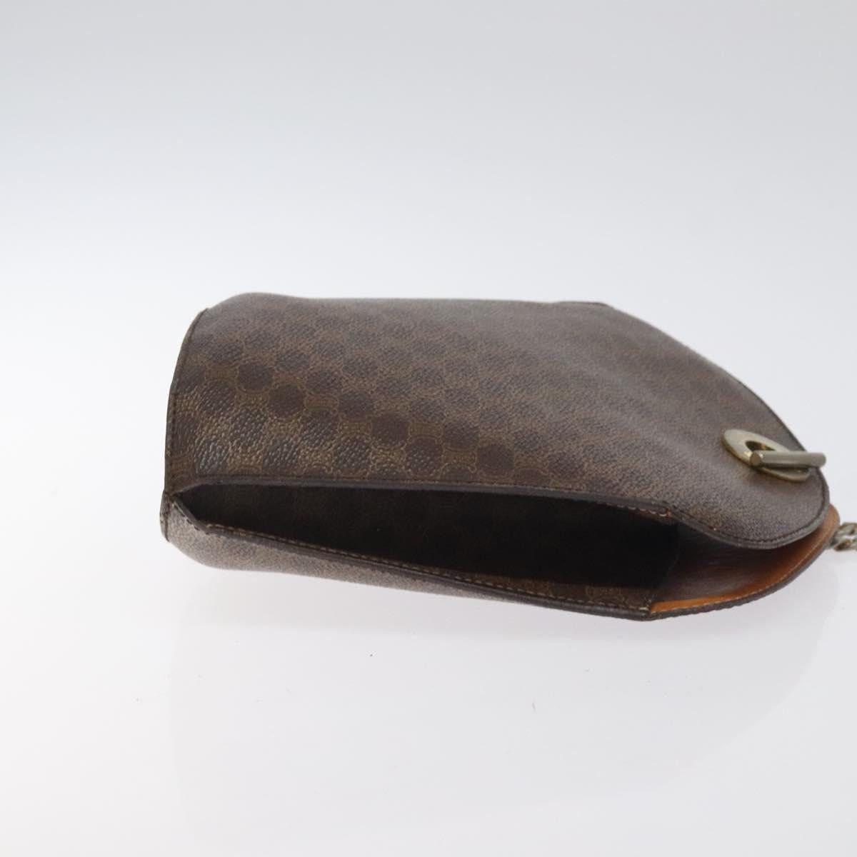 Celine CELINE Macadam Canvas Shoulder Bag Pvc Leather Brown Gold Size ONE SIZE - 4 Thumbnail