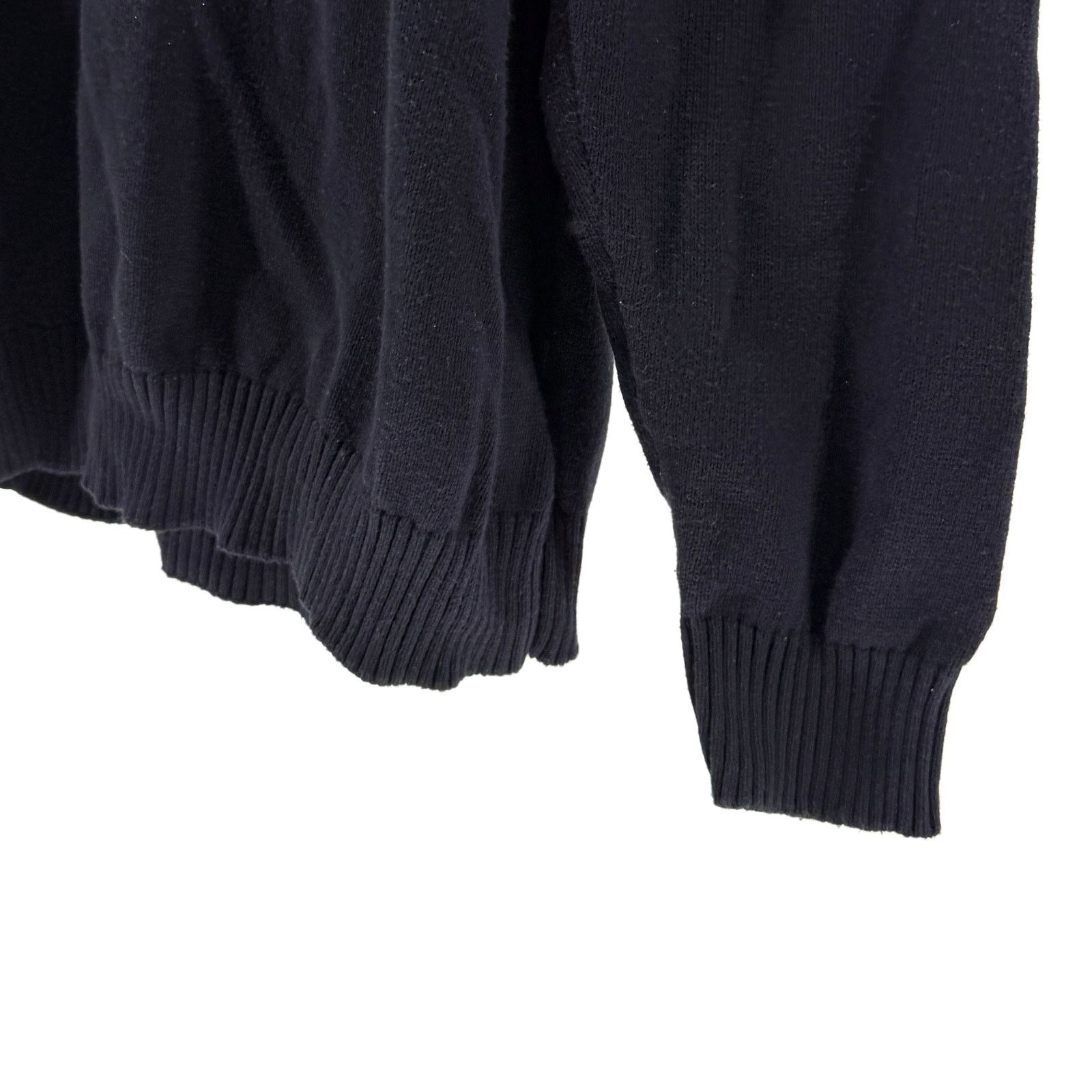 Joseph Abboud Navy Blue 100% Cotton Mock Neck Button Sweater Size US XL / EU 56 / 4 - 3 Thumbnail