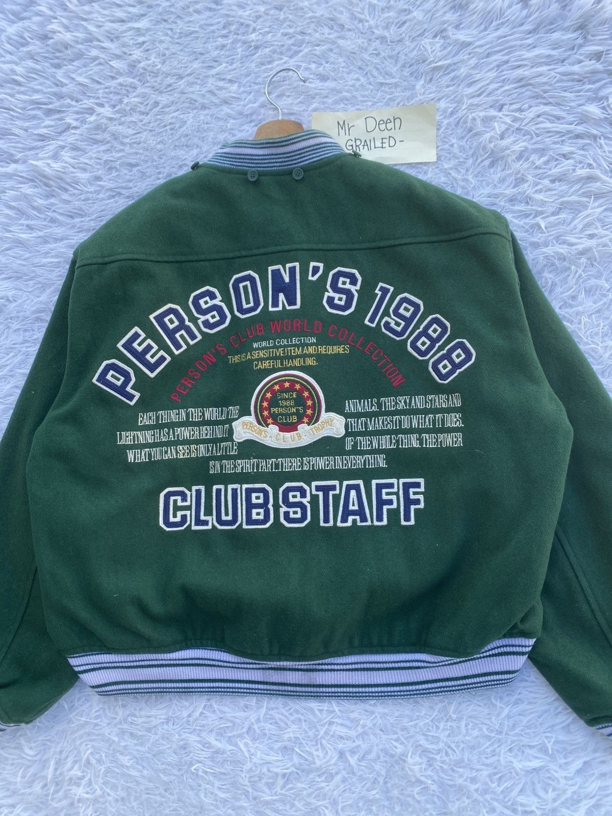 PERSON'S Rare Vintage Person’s Club 1988 Varsity Jacket Size US L / EU 52-54 / 3 - 7 Thumbnail
