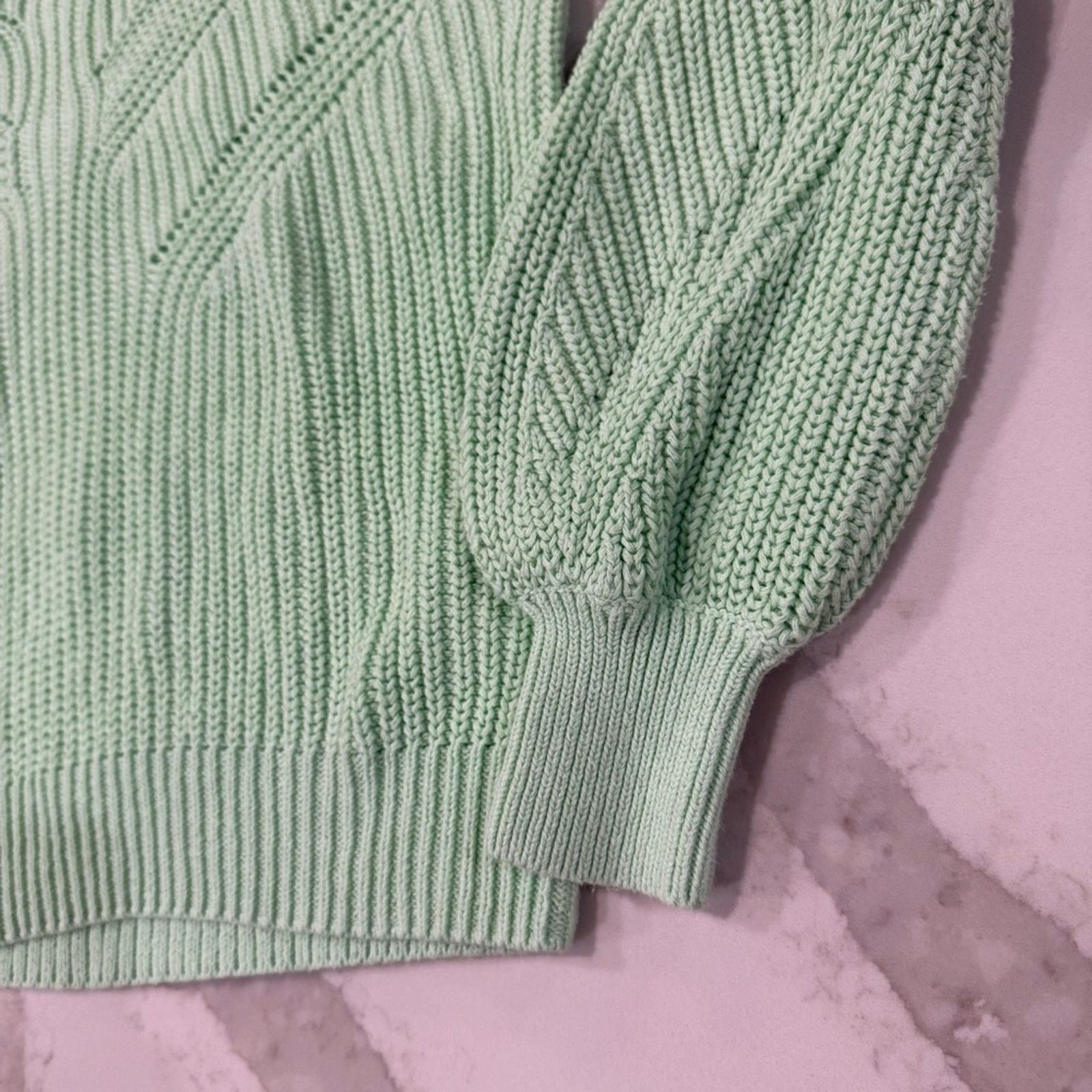 Lilly Pulitzer Lilly Pulitzer Bristow Knit Sweater Womens XS PistachioGreen Size XS / US 0-2 / IT 36-38 - 5 Thumbnail