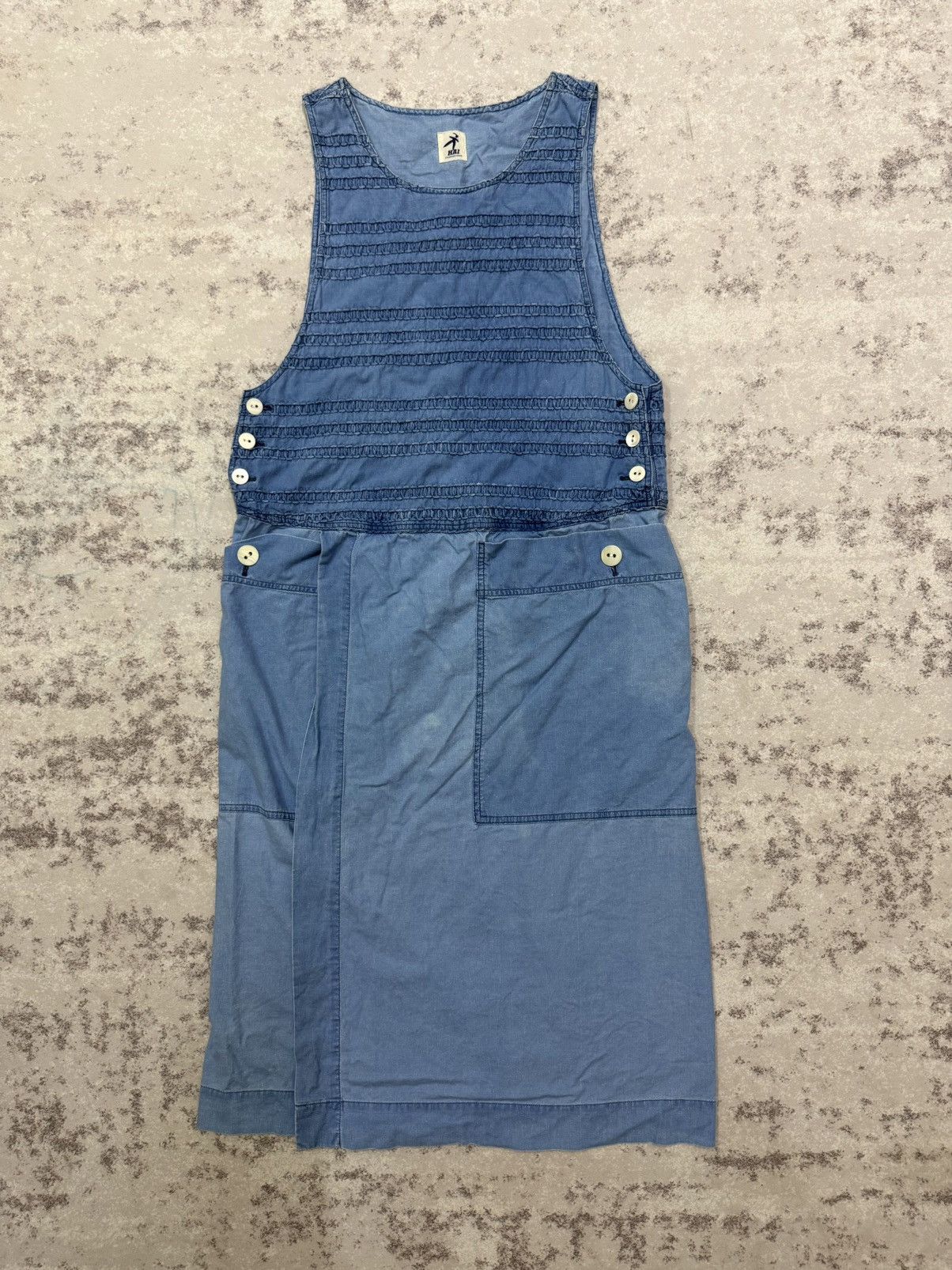 Hai Sporting Gear Issey miyake Hai Sporting Gear Denim Sleeveless Long Dress Size S / US 4 / IT 40 - 3 Thumbnail