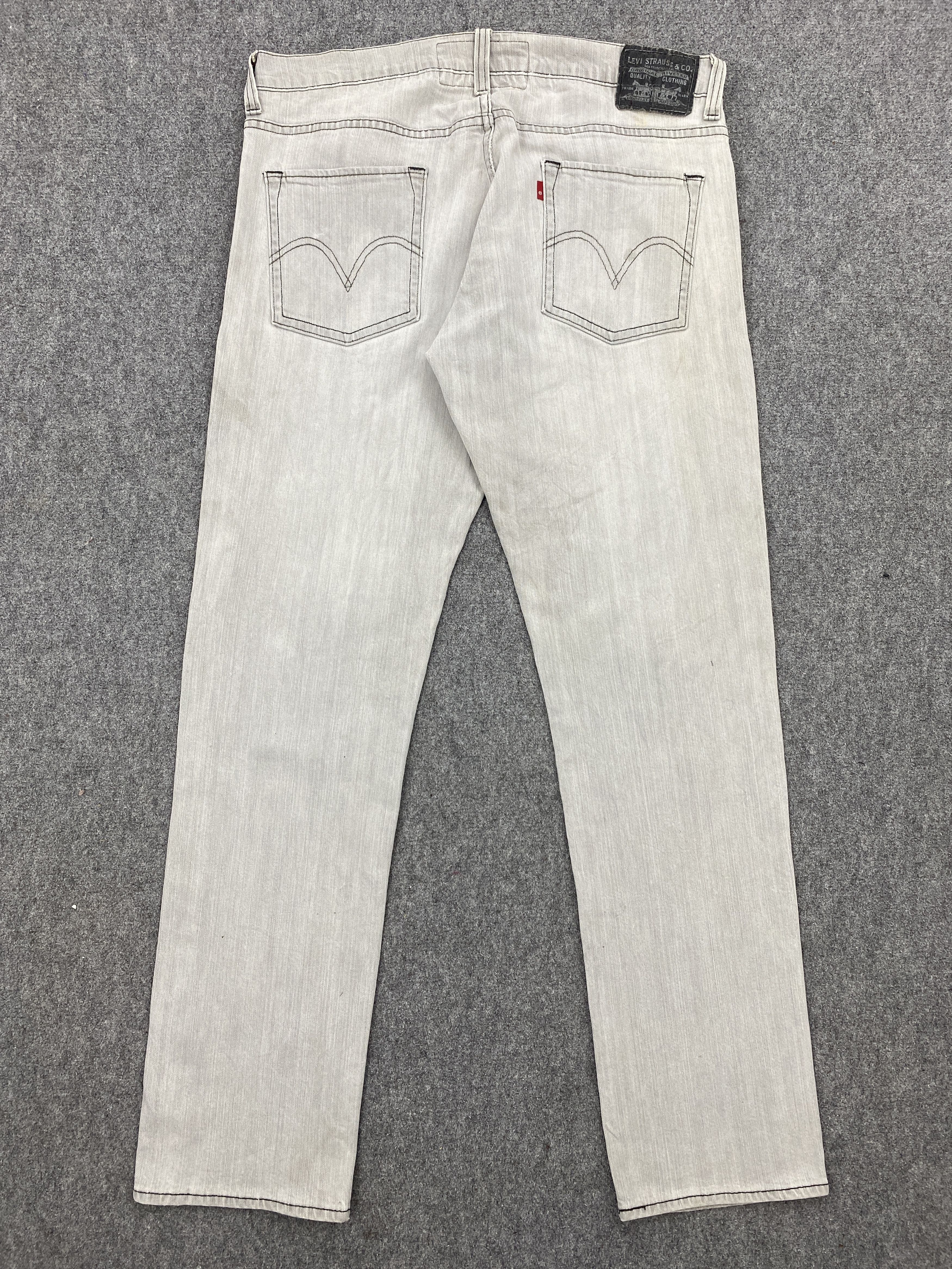 Levi's × Vintage Vintage Levis 511 Skinny Grey Jeans DP2342 Size US 34 / EU 50 - 3 Thumbnail