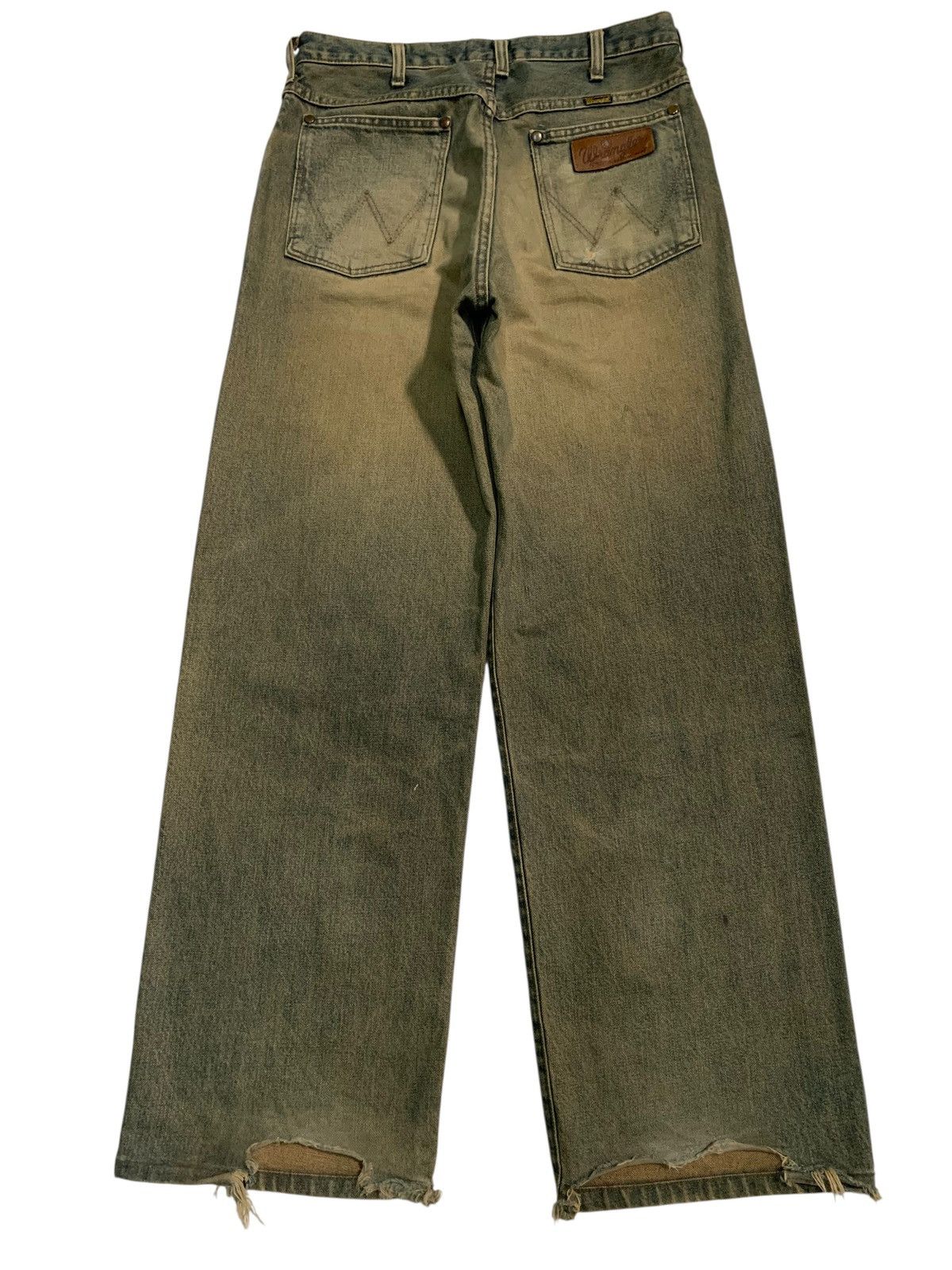 Kapital VINTAGE WRANGLER SELVEDGE BAGGY RUSTY DISTRESSED DENIM Size US 30 / EU 46 - 3 Thumbnail