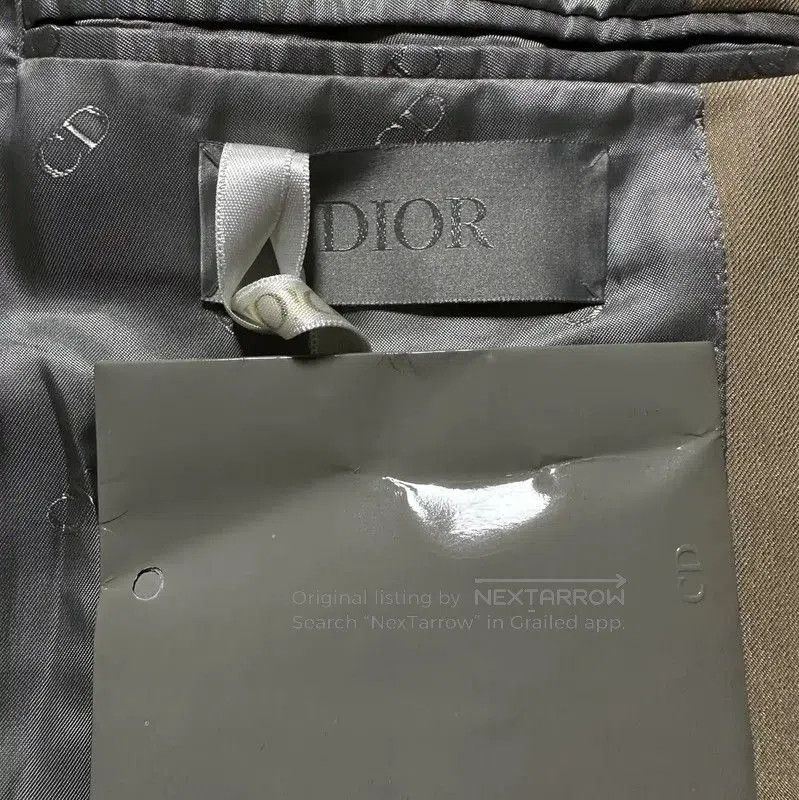 Other Dior Khaki Cotton Blend Logo Long Coat for Men . Size US M / EU 48-50 / 2 - 5 Thumbnail