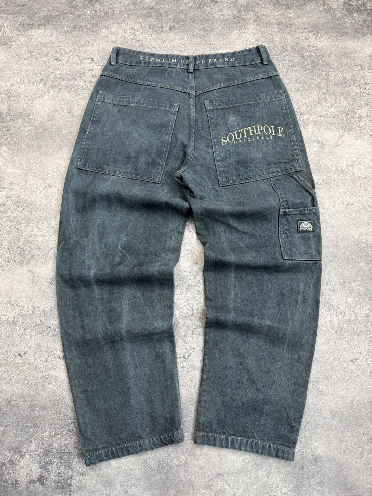 Southpole Vintage Y2K SouthPole Baggy Jeans Denim Pants Faded Skater Size US 32 / EU 48 - 3 Thumbnail