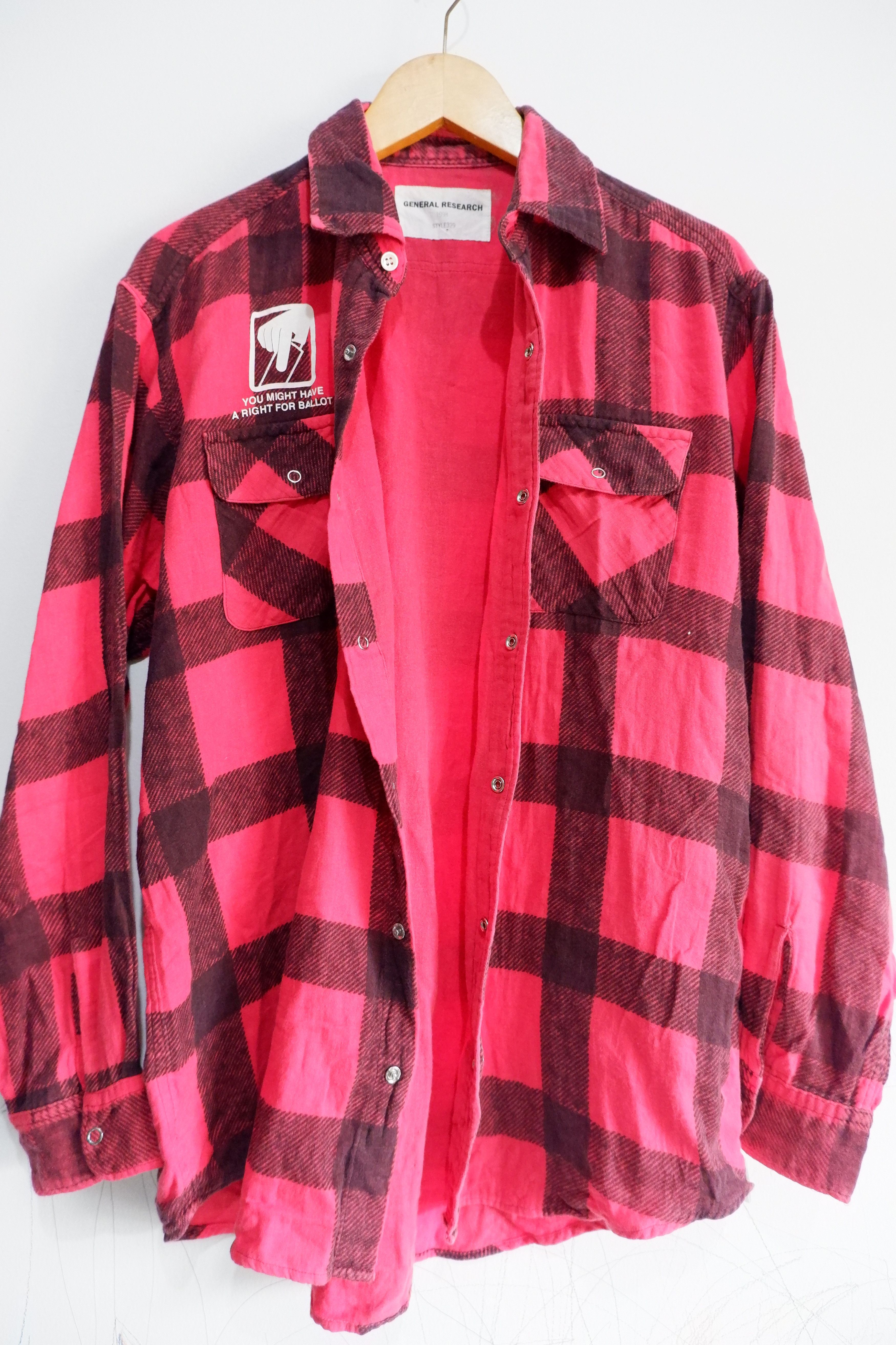 General Research General Research "Style 329" Flanel Snap Button Shirt Size US M / EU 48-50 / 2 - 8 Thumbnail