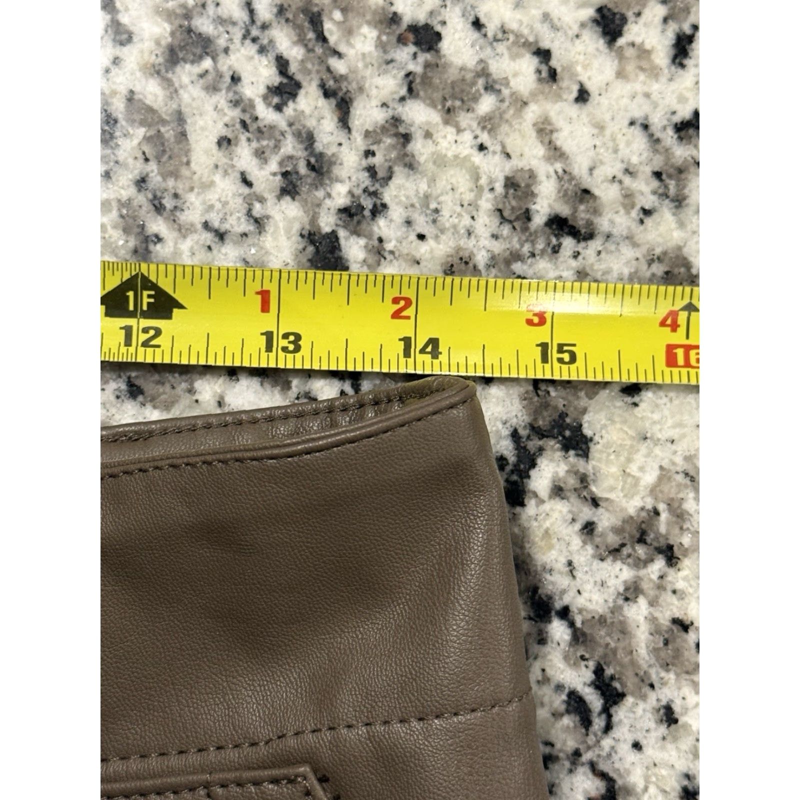 Anthropologie Anthropologie Maeve Junie Pants Size 6 Womens Wide-Leg High Rise Faux Leather Brown Size 28" / US 6 / IT 42 - 6 Thumbnail