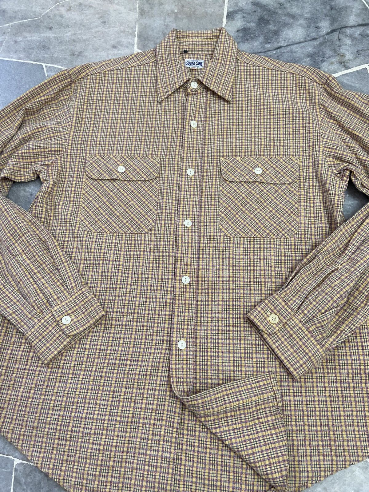 Flannel × Sugar Cane × Toyo Enterprises Vintage Sugar Cane Flannel Shirt Button Up Size US L / EU 52-54 / 3 - 9 Thumbnail